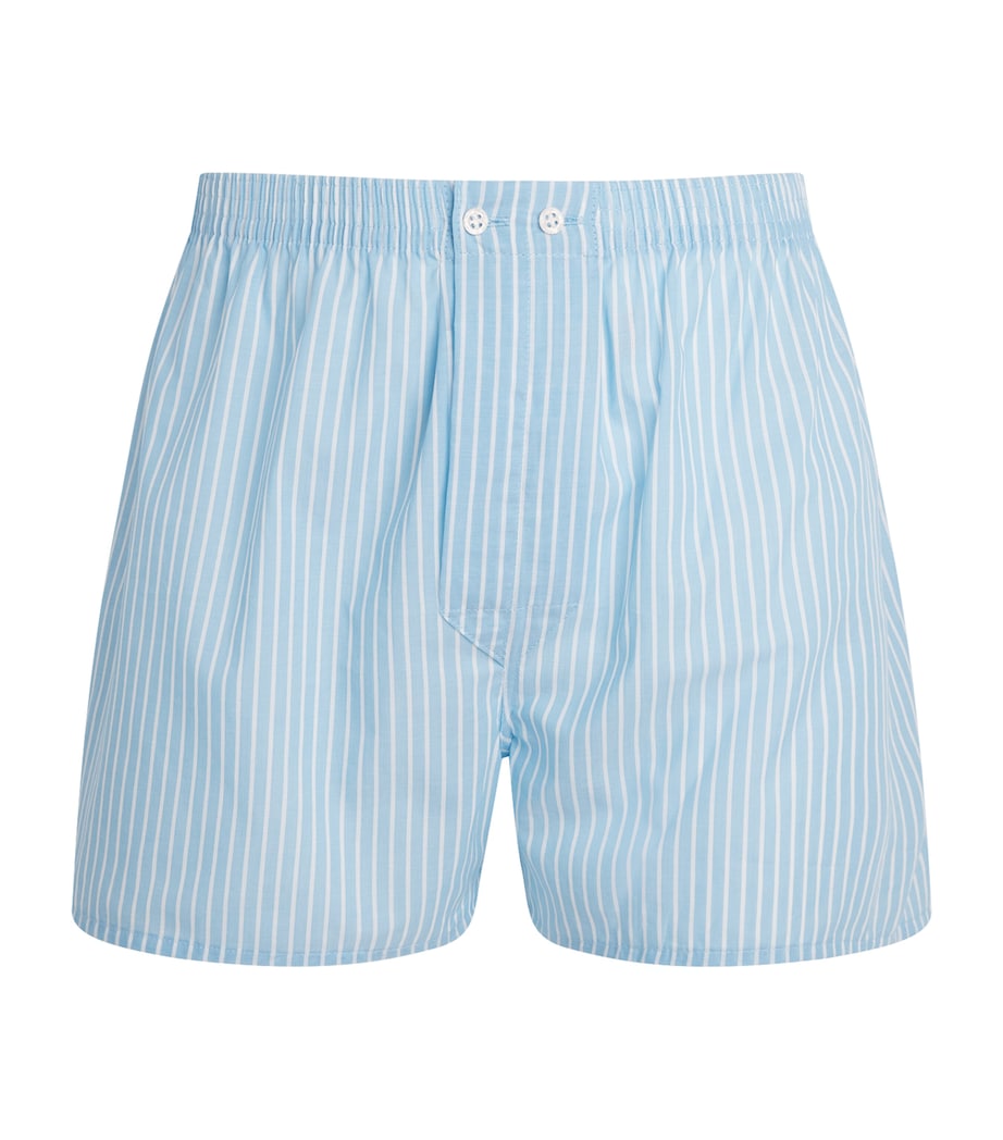 Cotton Traditional Boxers 021 BLUE Image 1