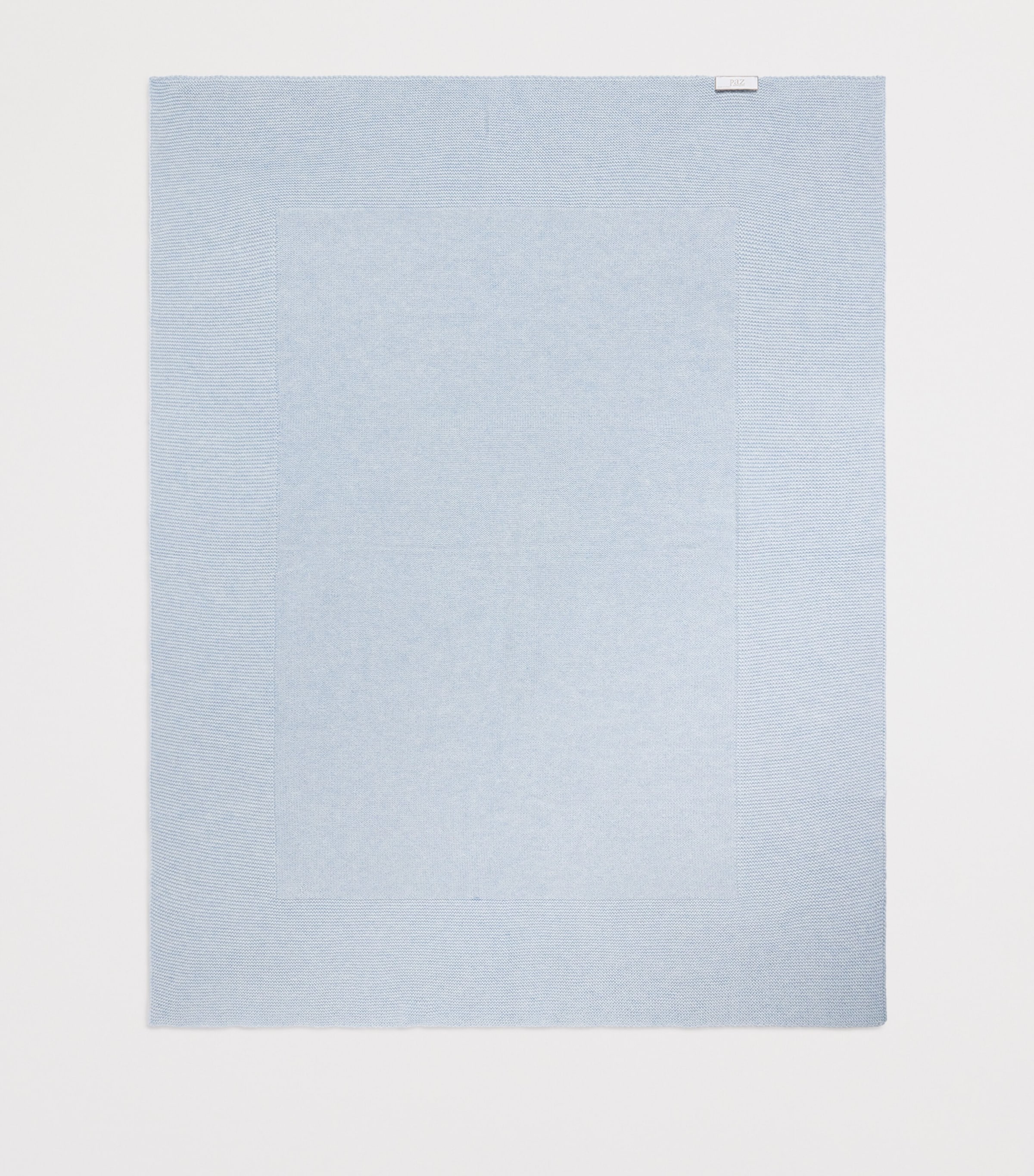 Paz Rodriguez Knitted Blanket (73cm x 98cm) Chalk Blue Image 2