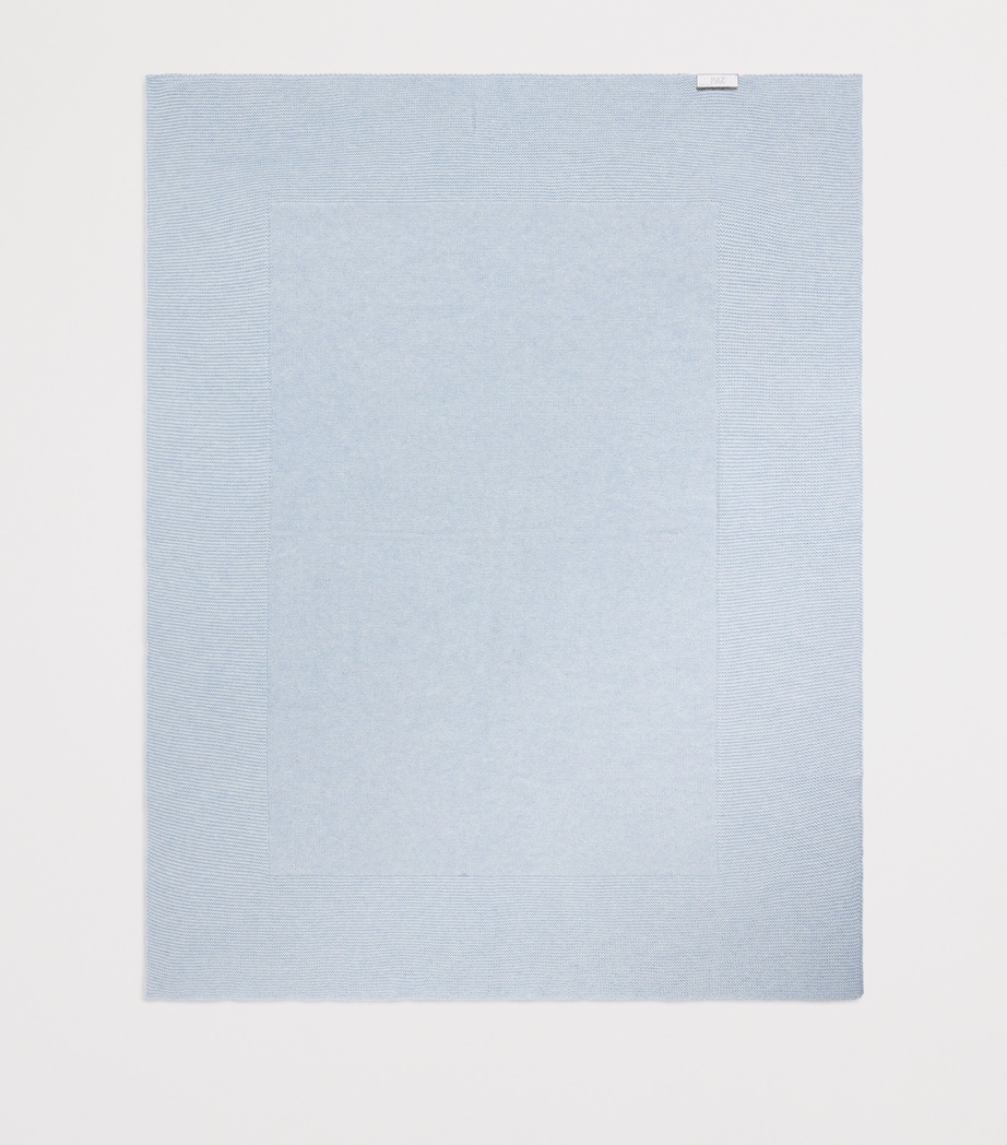 Paz Rodriguez Knitted Blanket (73cm x 98cm) Chalk Blue Image 2