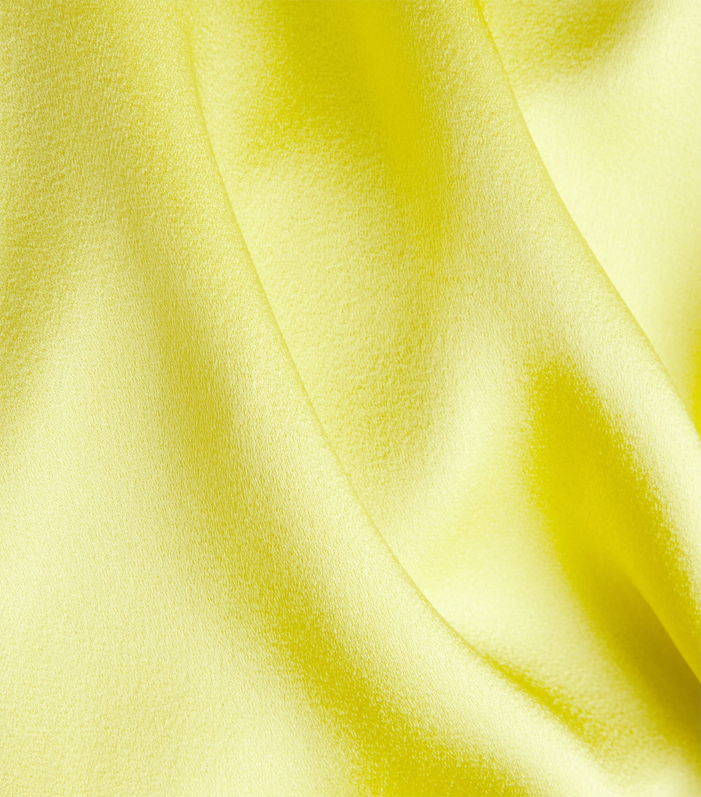 Victoria Beckham Womens Satin Halterneck Midi Dress Chartreuse Image 6