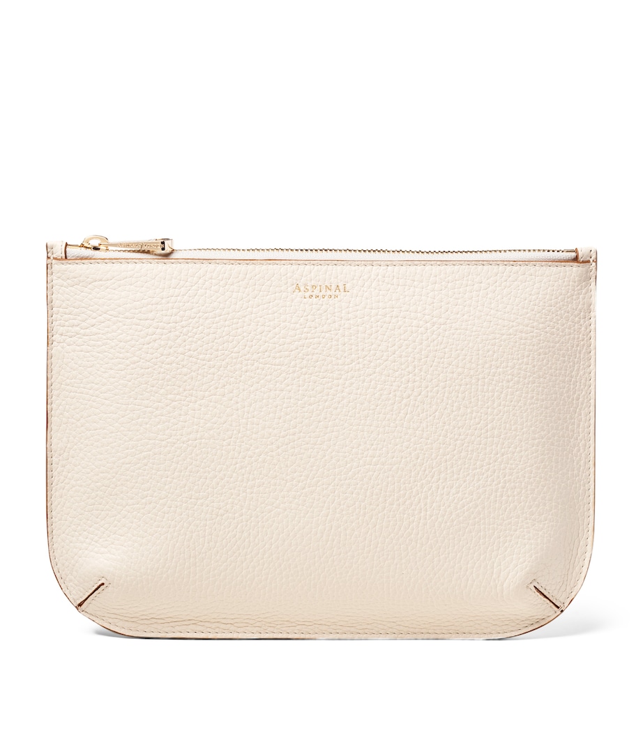 Large Leather Ella Pouch IVORY Image 1