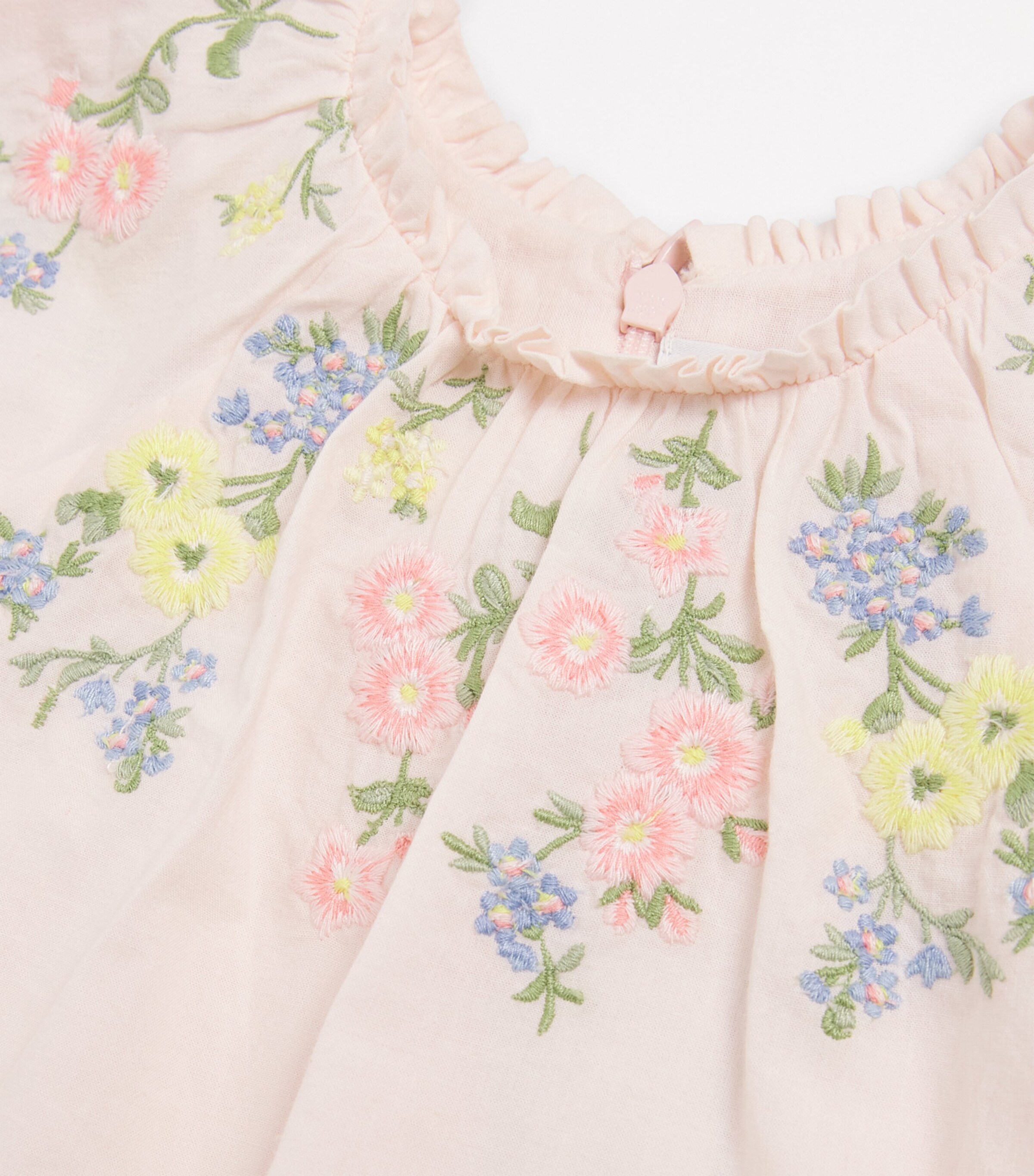 Tartine et Chocolat Embroidered Short-Sleeve Dress (3 Months-4 Years) Rose Pï¿½le Image 3
