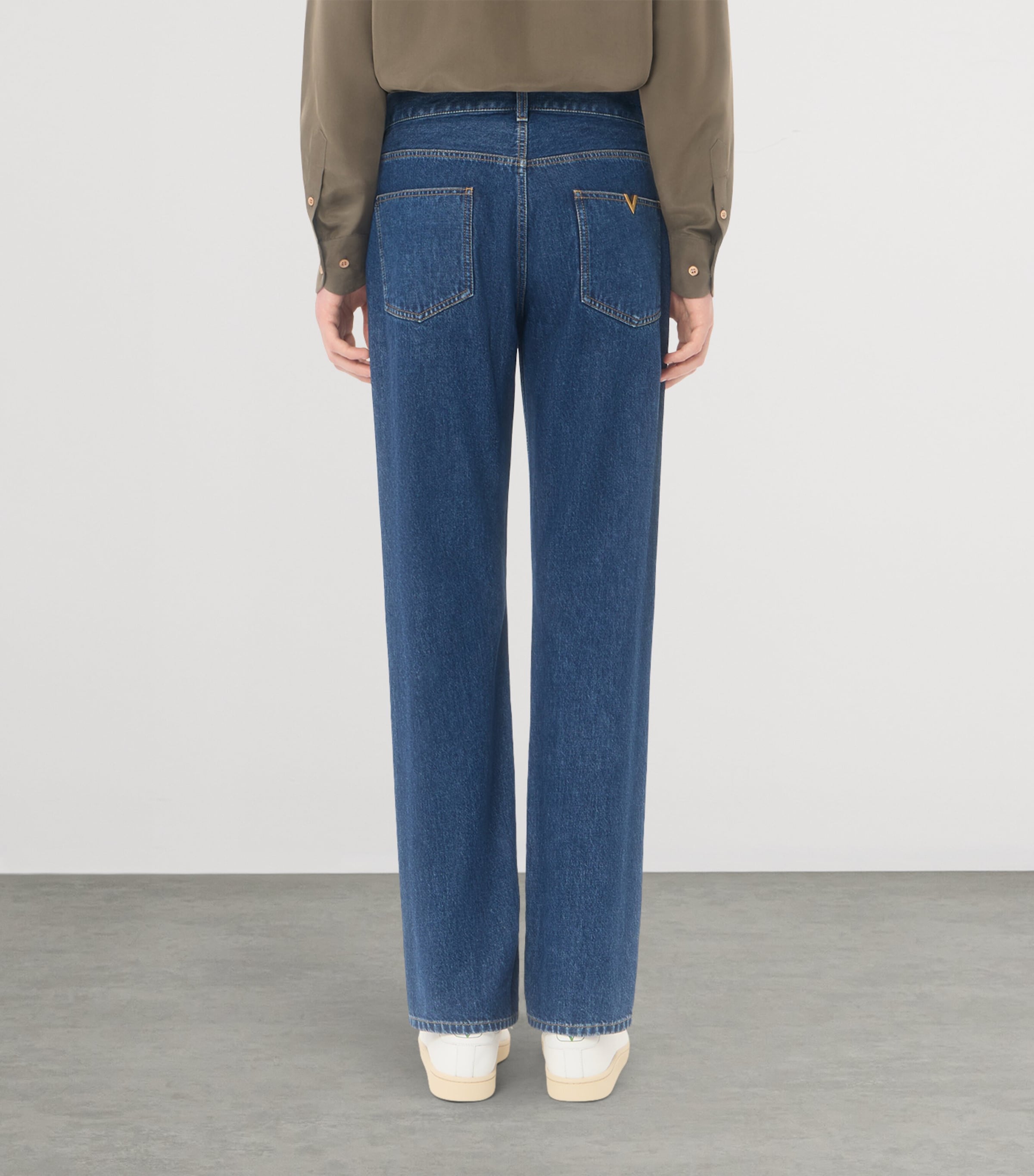 Valentino Mens VGold Straight Jeans Image 5