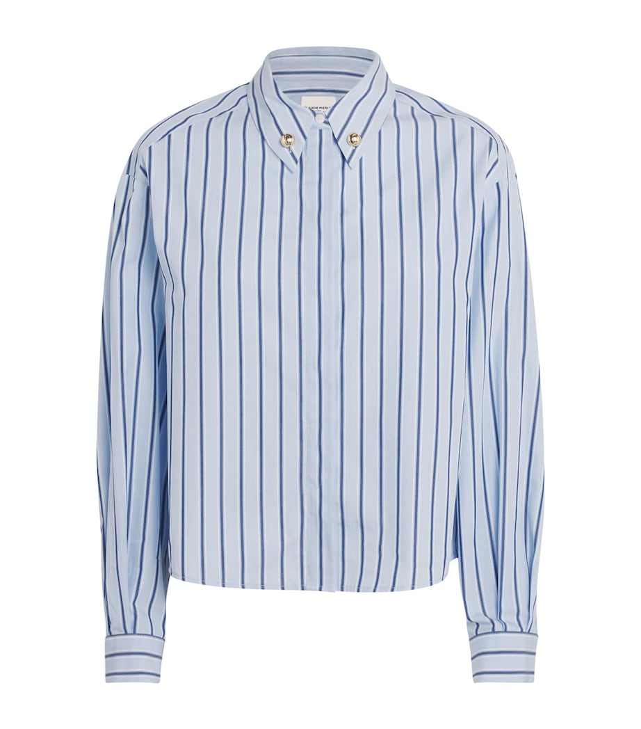 Cotton Oversized Stripe Shirt MULTICOLORED Image 1