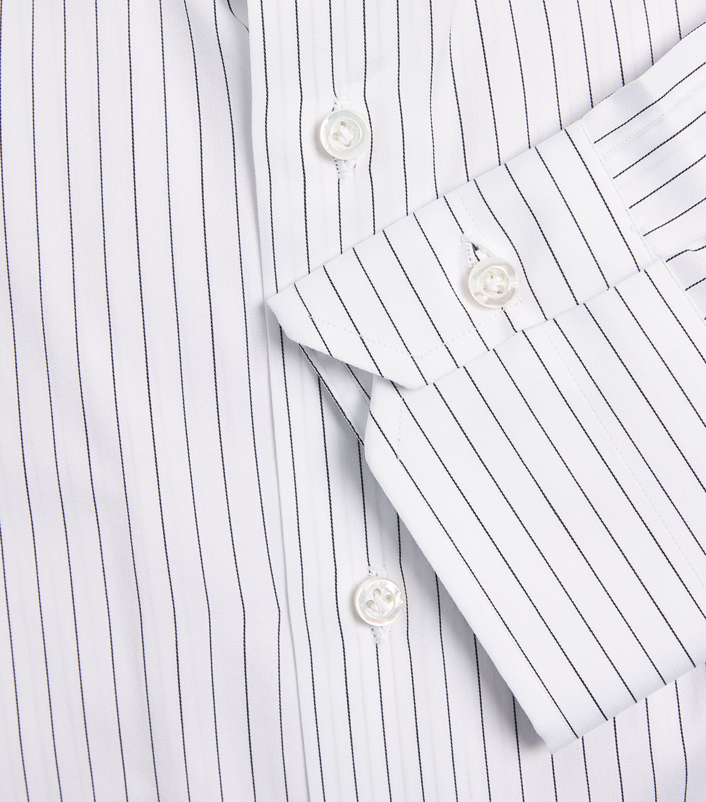 Isaia Mens Cotton-Silk Stripe Shirt Image 6