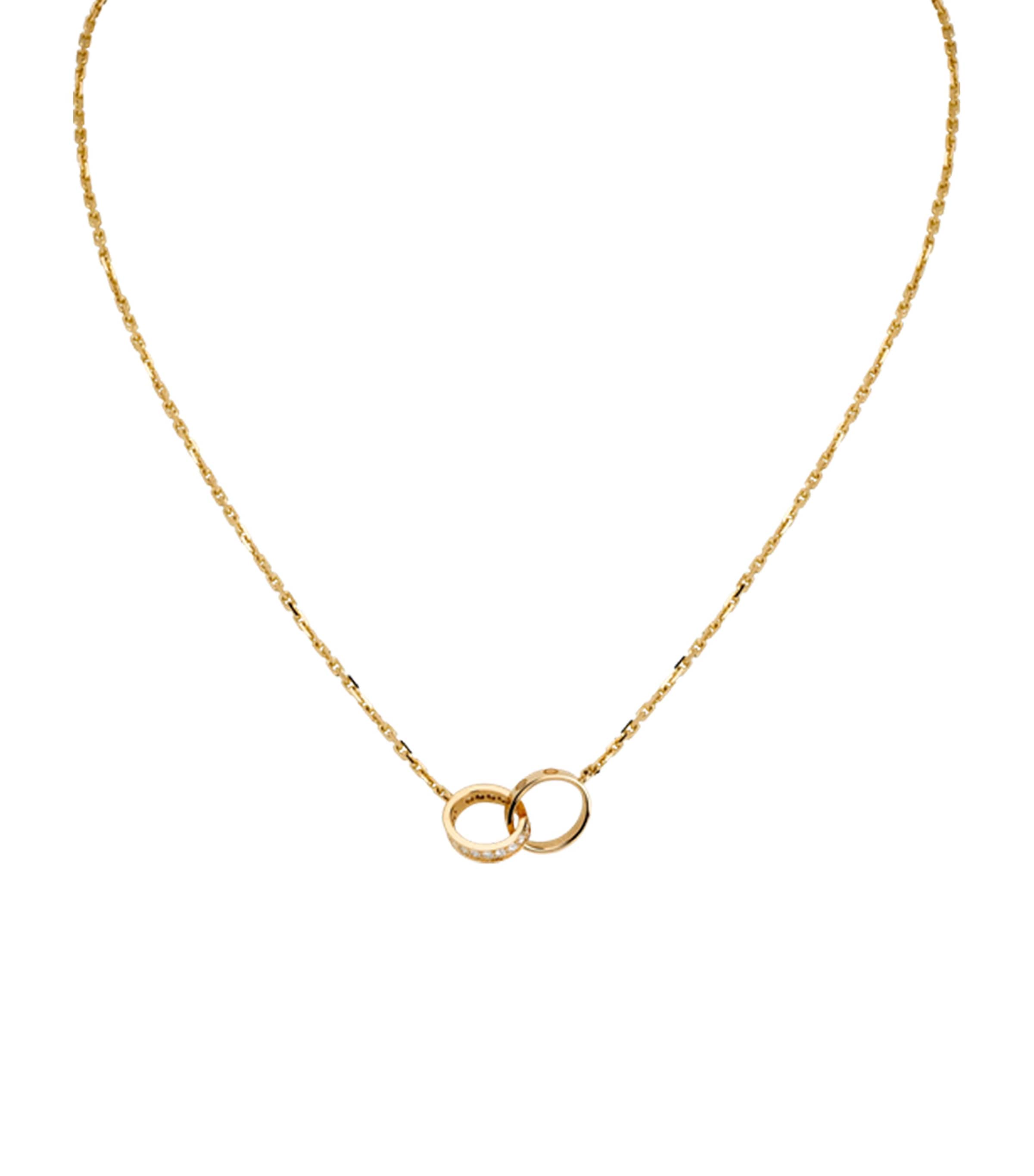 Cartier Yellow Gold and Diamond LOVE Necklace Yellow Gold Image 6
