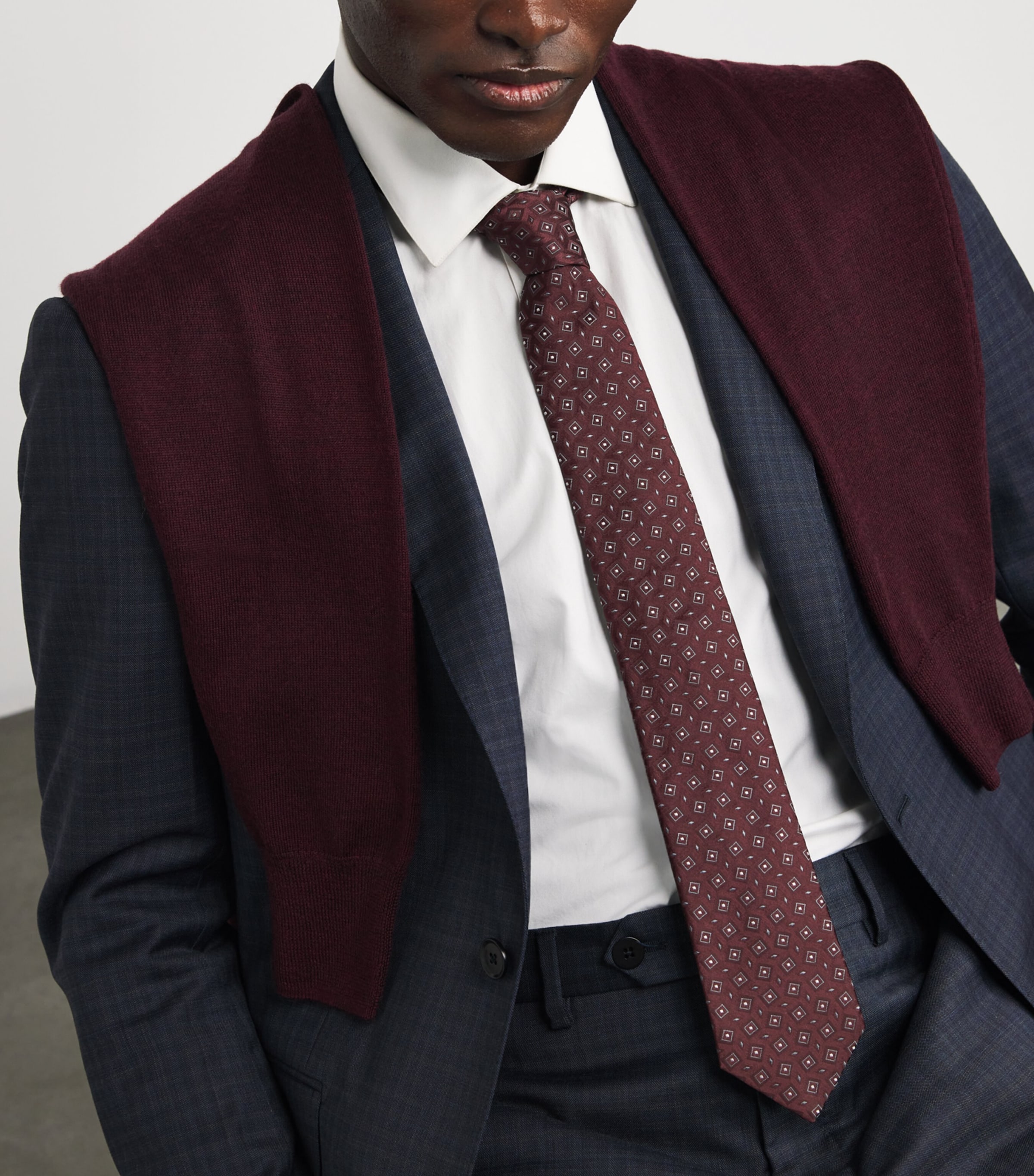 Silk Patterned Tie F5006 Image 3