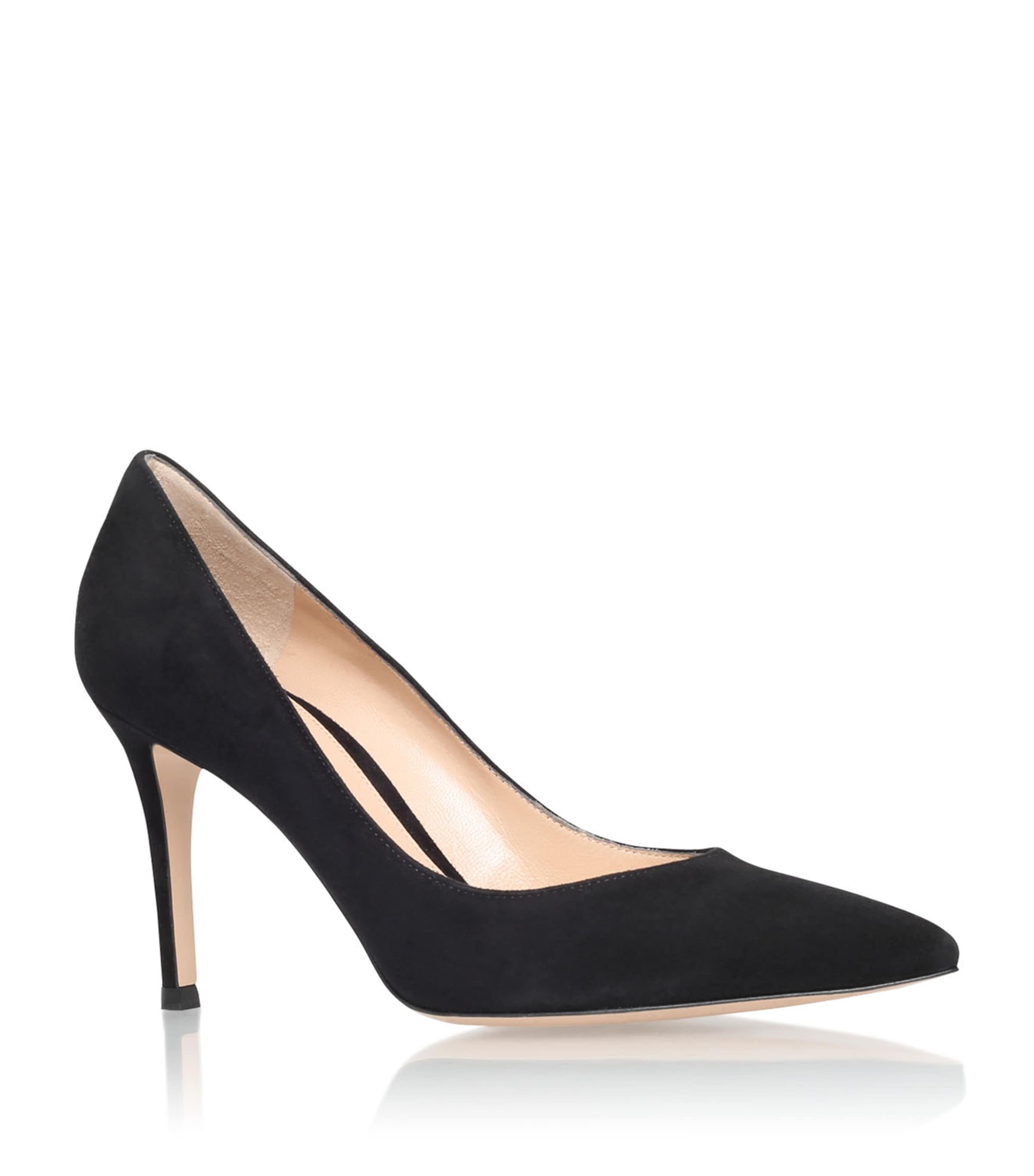Gianvito Rossi Black Suede High Heel Pumps In Black