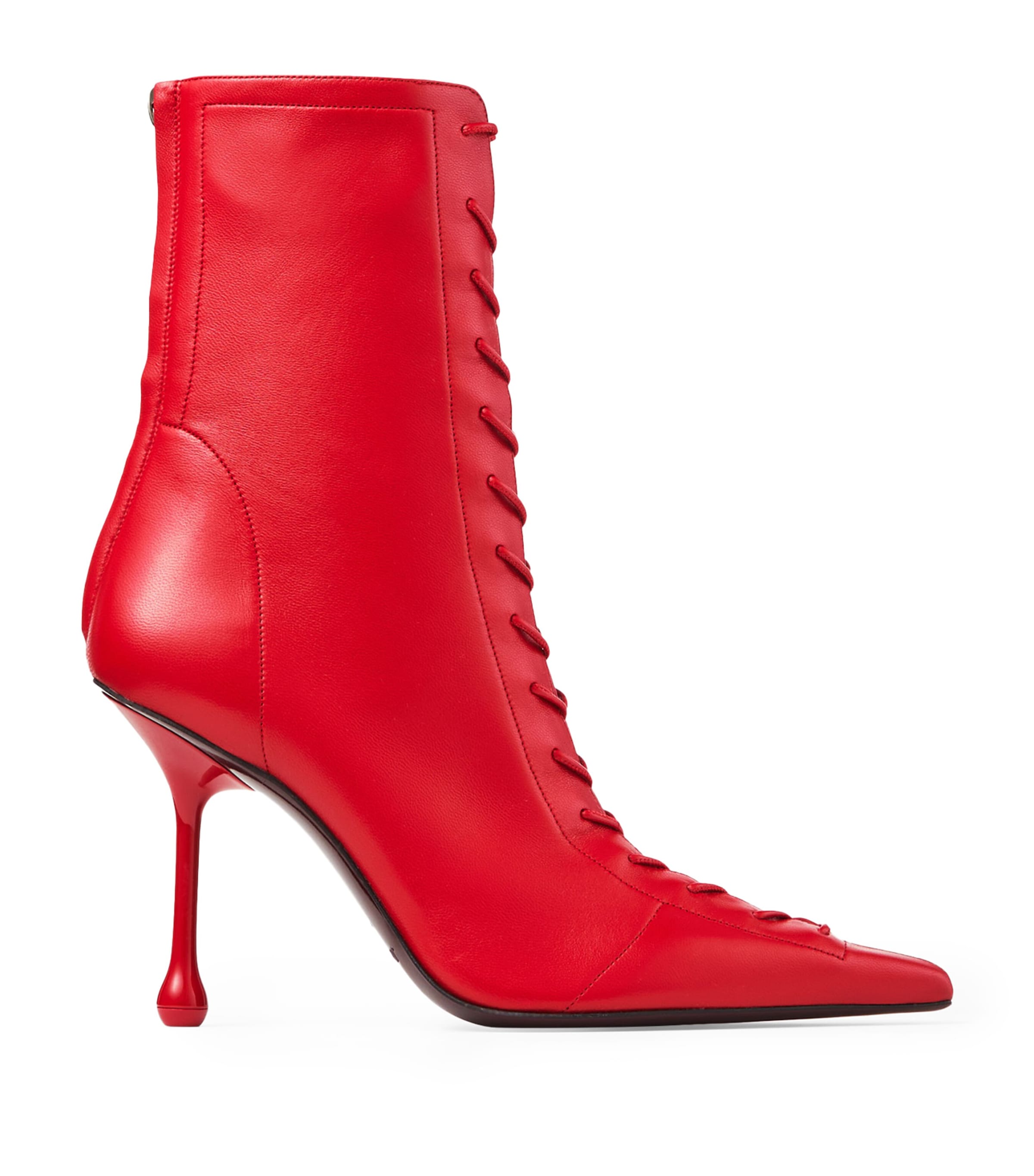 Jimmy Choo 95mm Scarlett Boots In Red