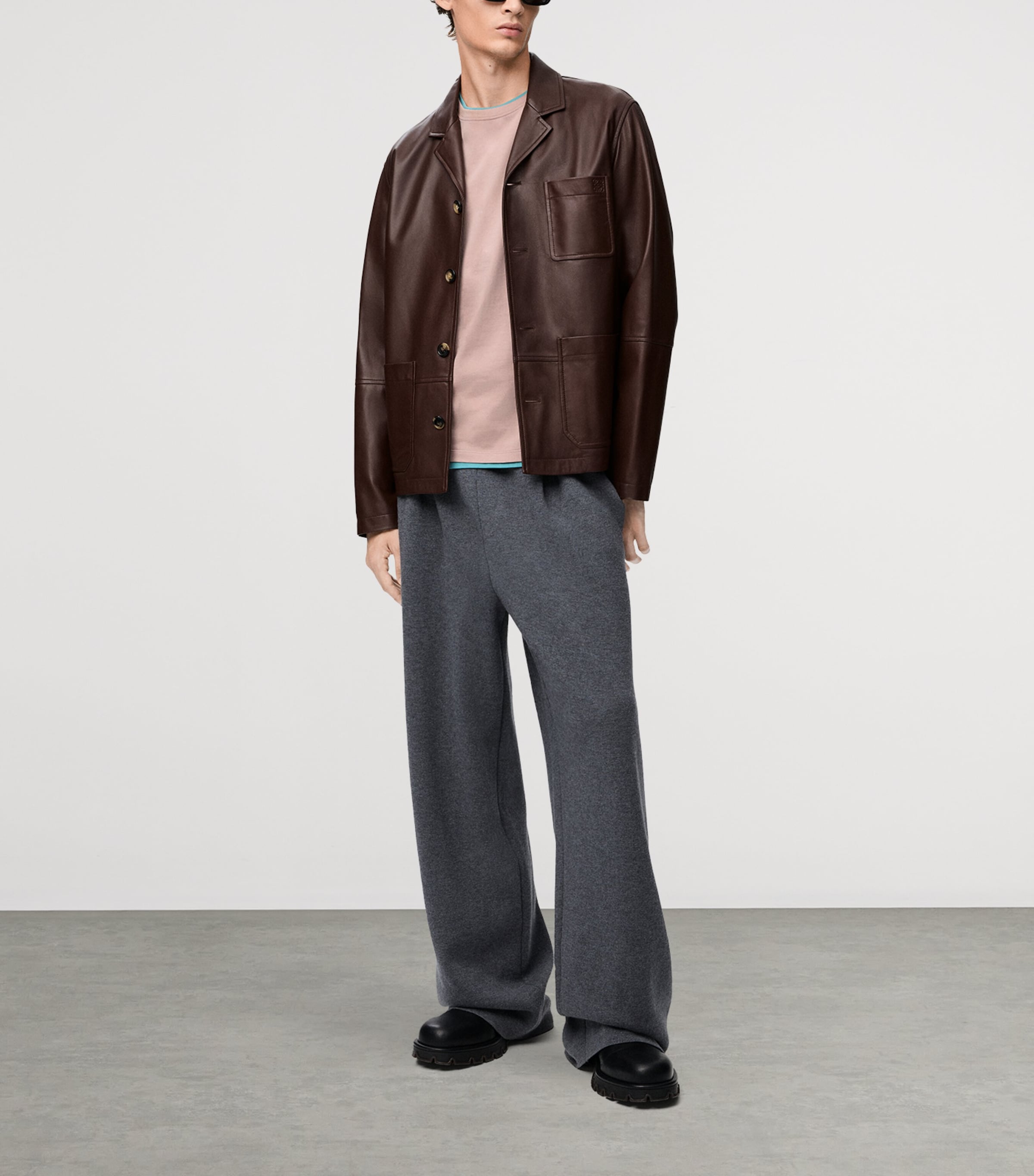 Cotton Anagram T-Shirt LIGHT PINK Image 2