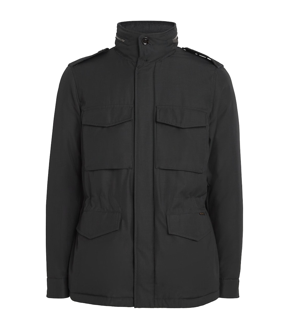 Moorer Mens Field Denver Jacket Tundra Image 1