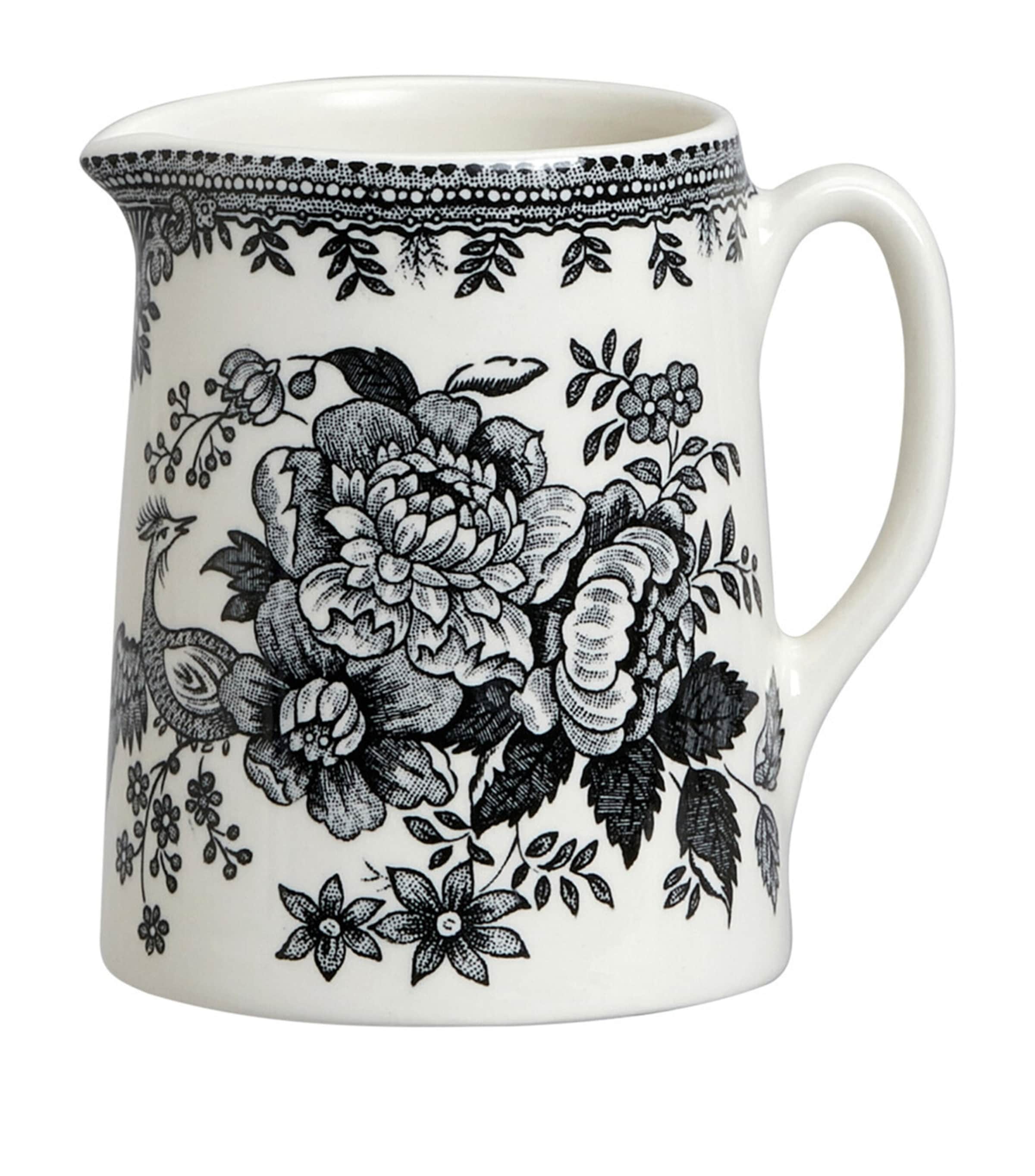 Mini Asiatic Pheasants Tankard Jug (160ml) BLACK & WHITE Image 1