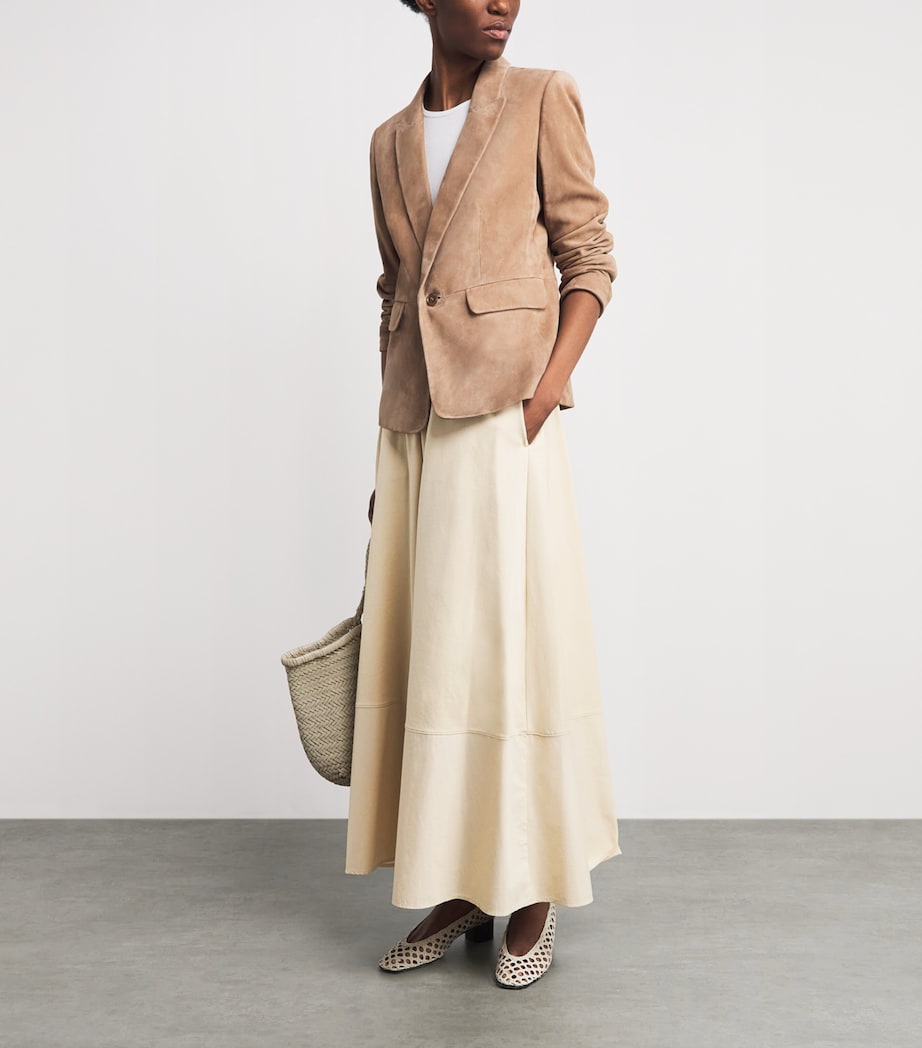 MM Womens Jersey Maxi Skirt Milk Image 2