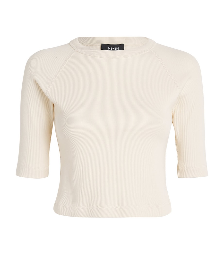 Cropped Ultimate Raglan T-Shirt VANILLA Image 1