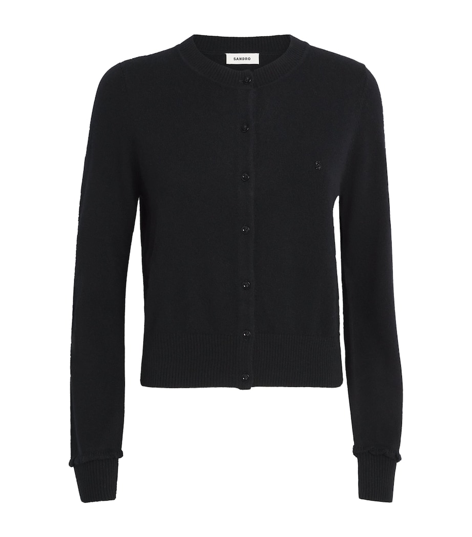Wool-Cashmere Cardigan BLACK Image 1