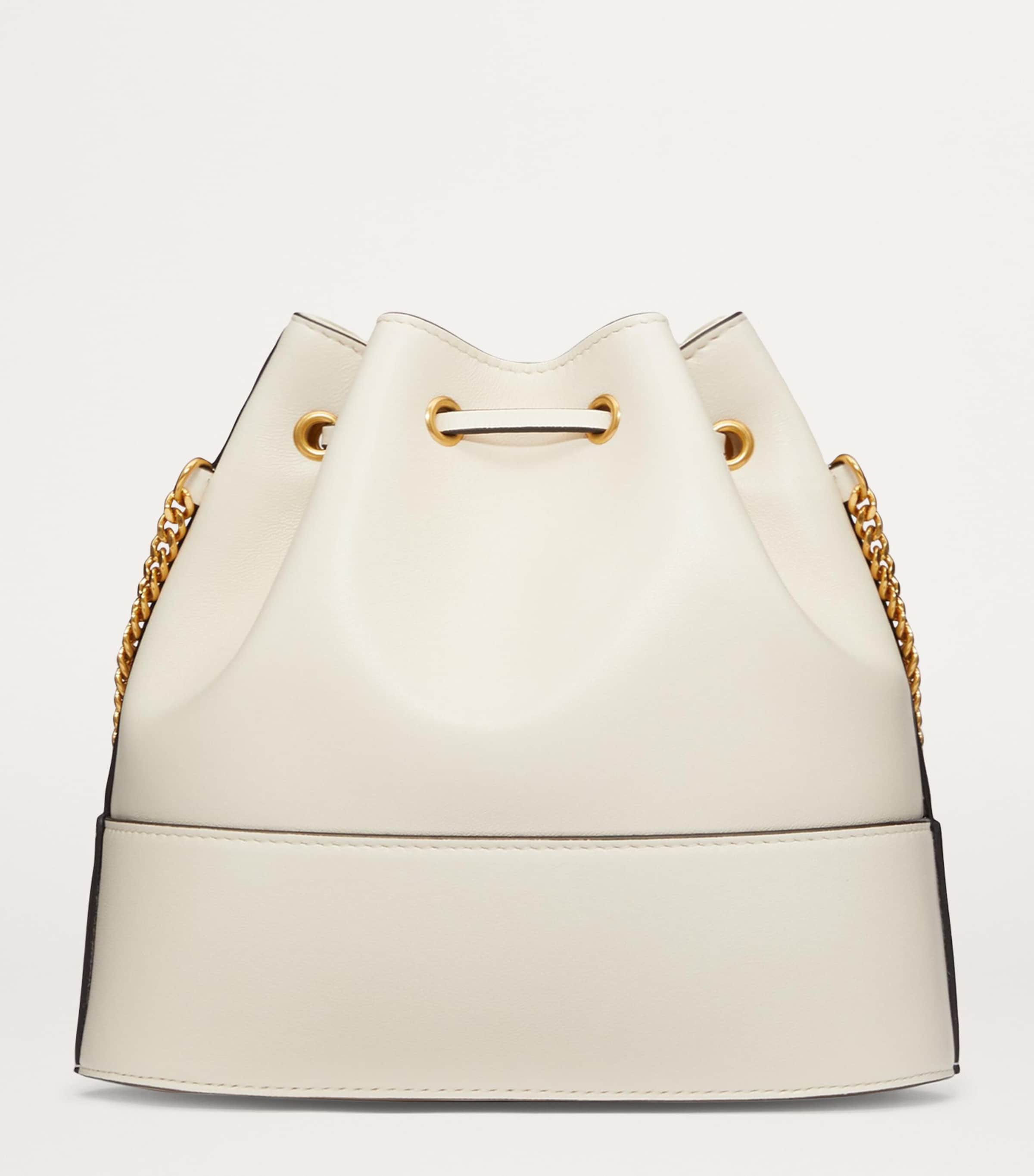 Leather VLogo Bucket Bag I16 Image 6