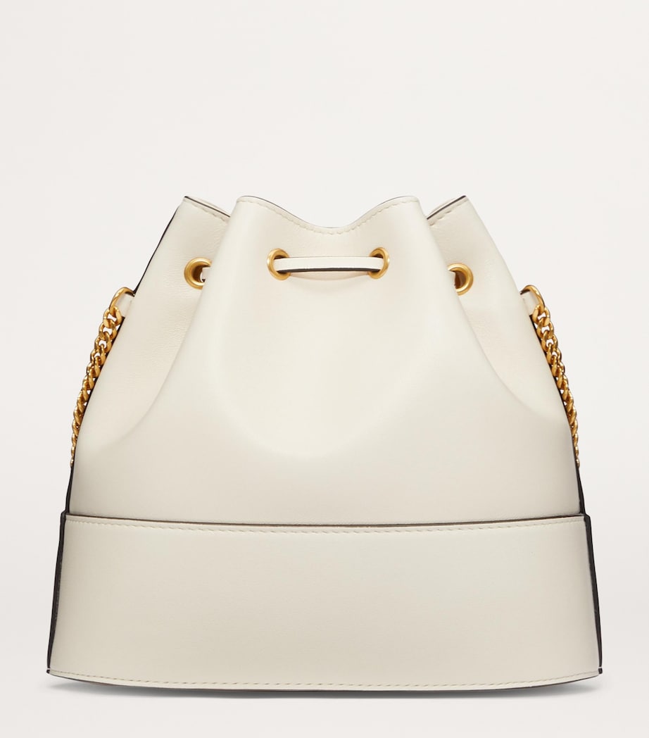 Leather VLogo Bucket Bag I16 Image 6