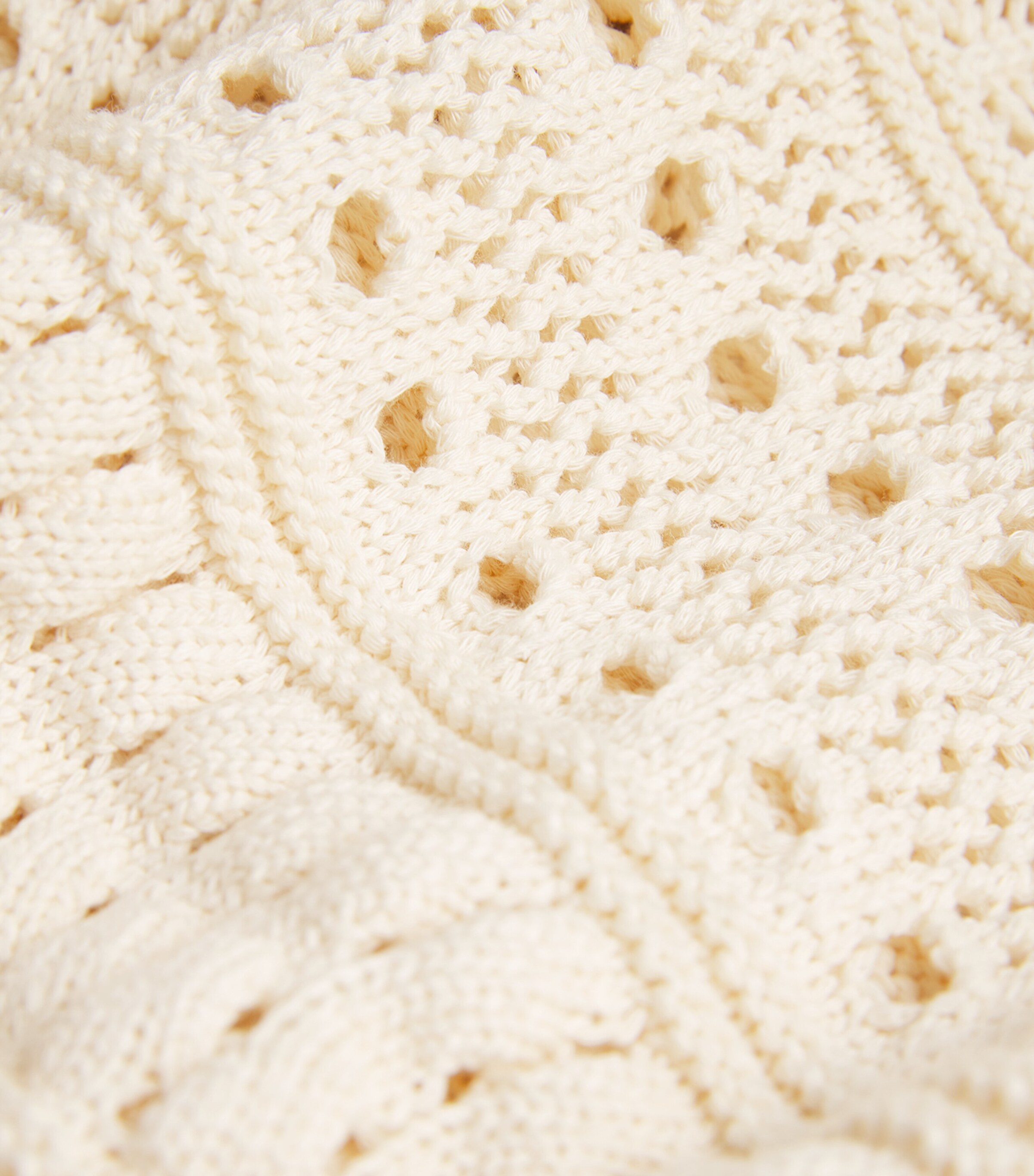 Weekend Max Mara Womens Cotton Crochet Crop Top White Image 5