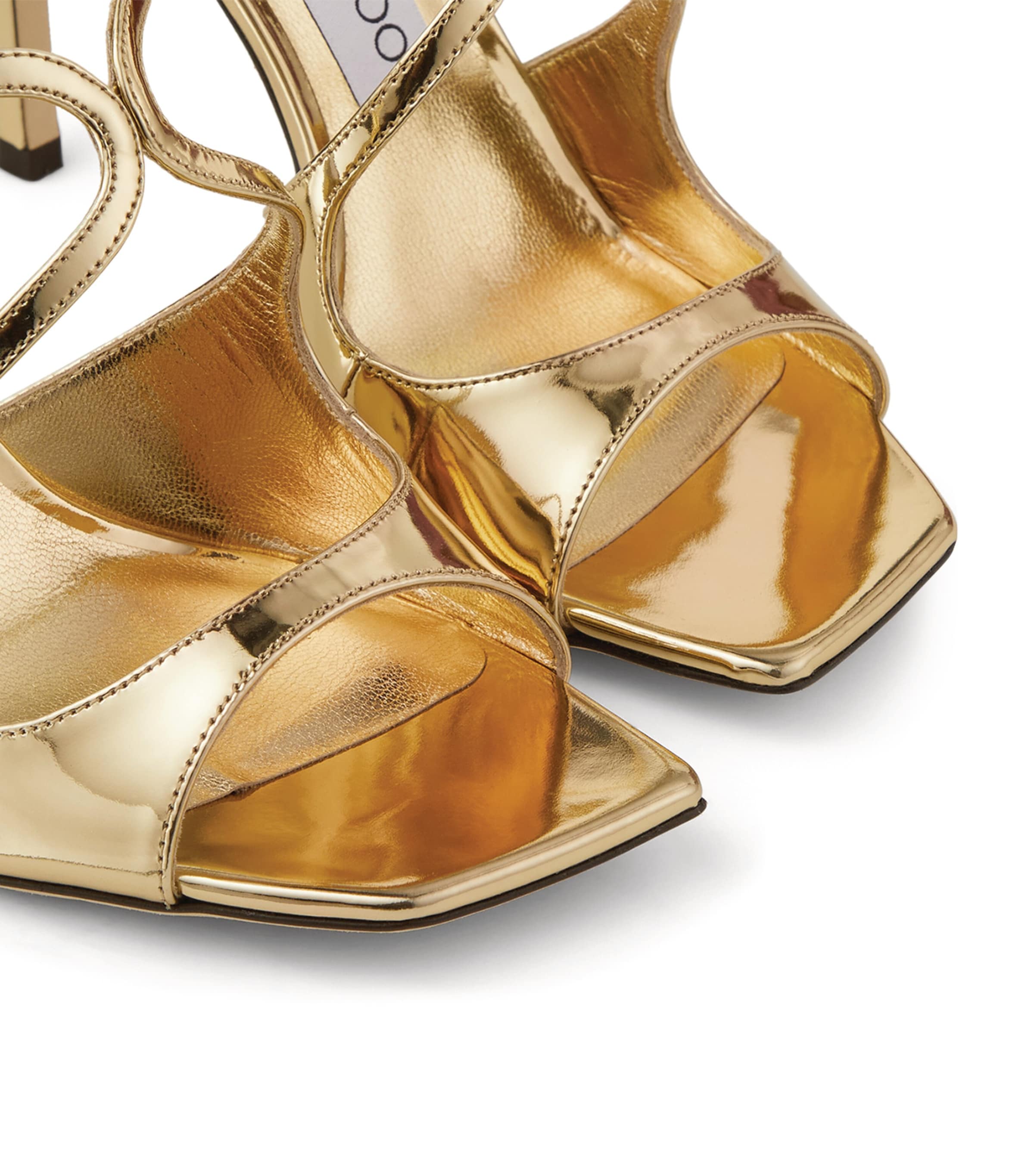 Anise 95 Leather Sandals GOLD Image 3
