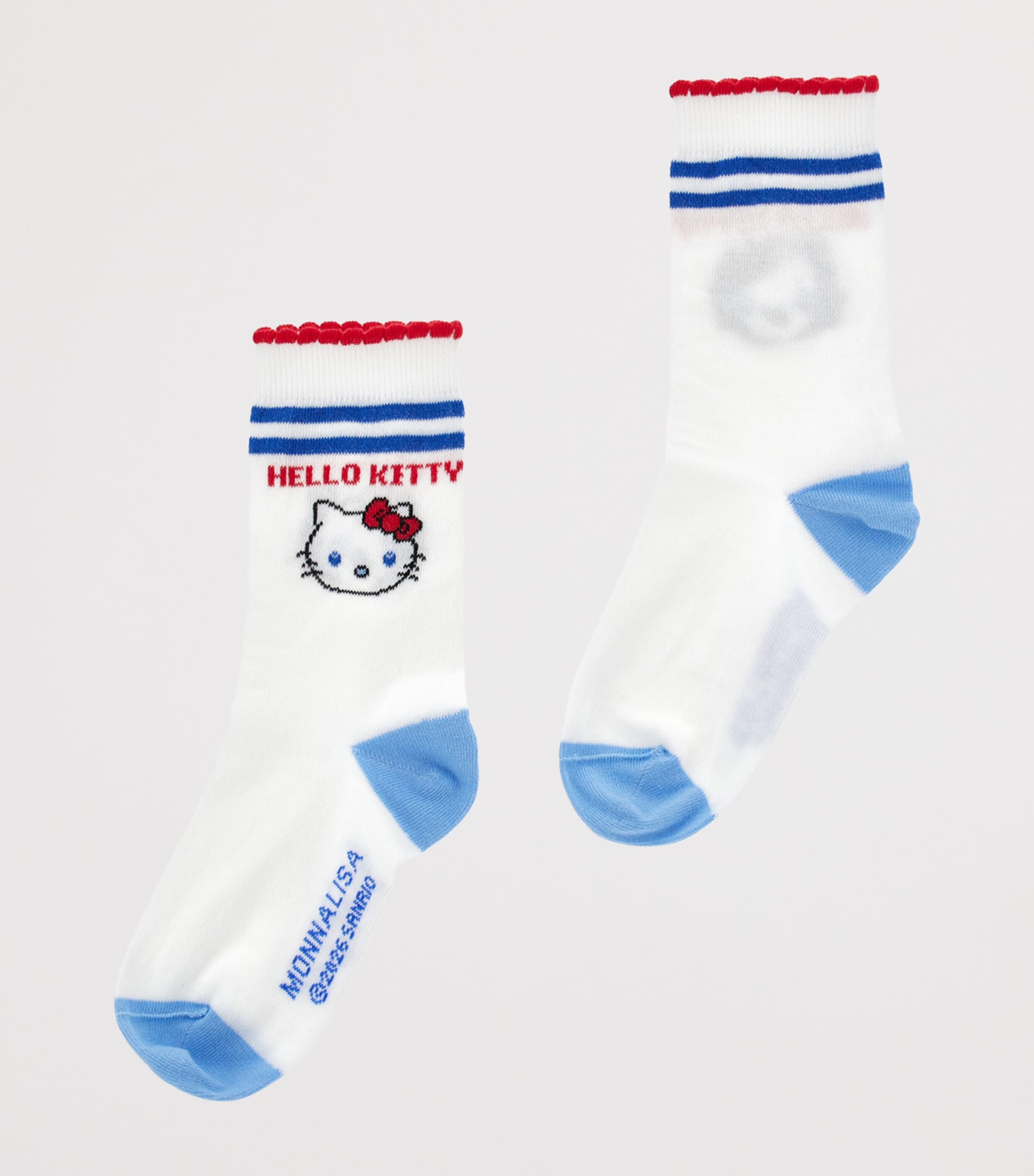 x Hello Kitty Cotton-Blend Socks (Pack of 2) BIANCO+ROSSO Image 2