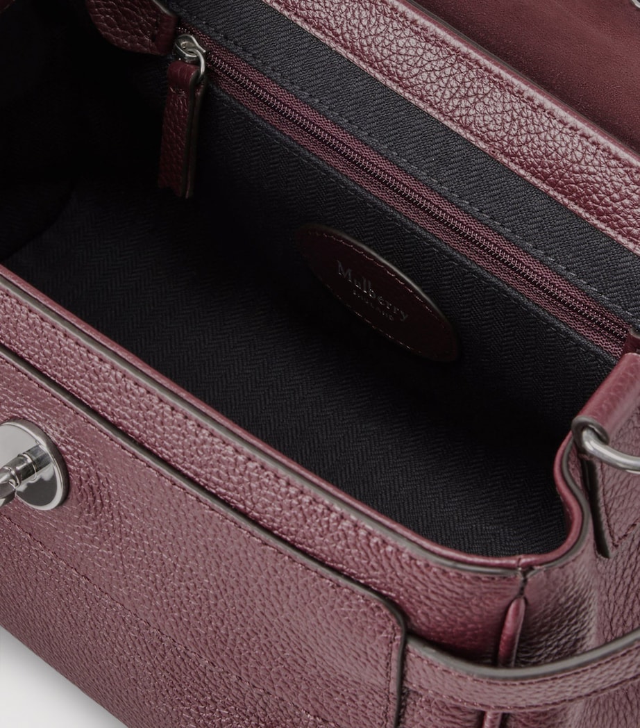 Mini Leather Alexa Cross-Body Bag BLACK CHERRY Image 5