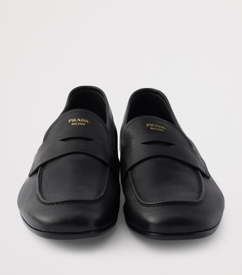 Grained Leather Loafers F0002 Image 5