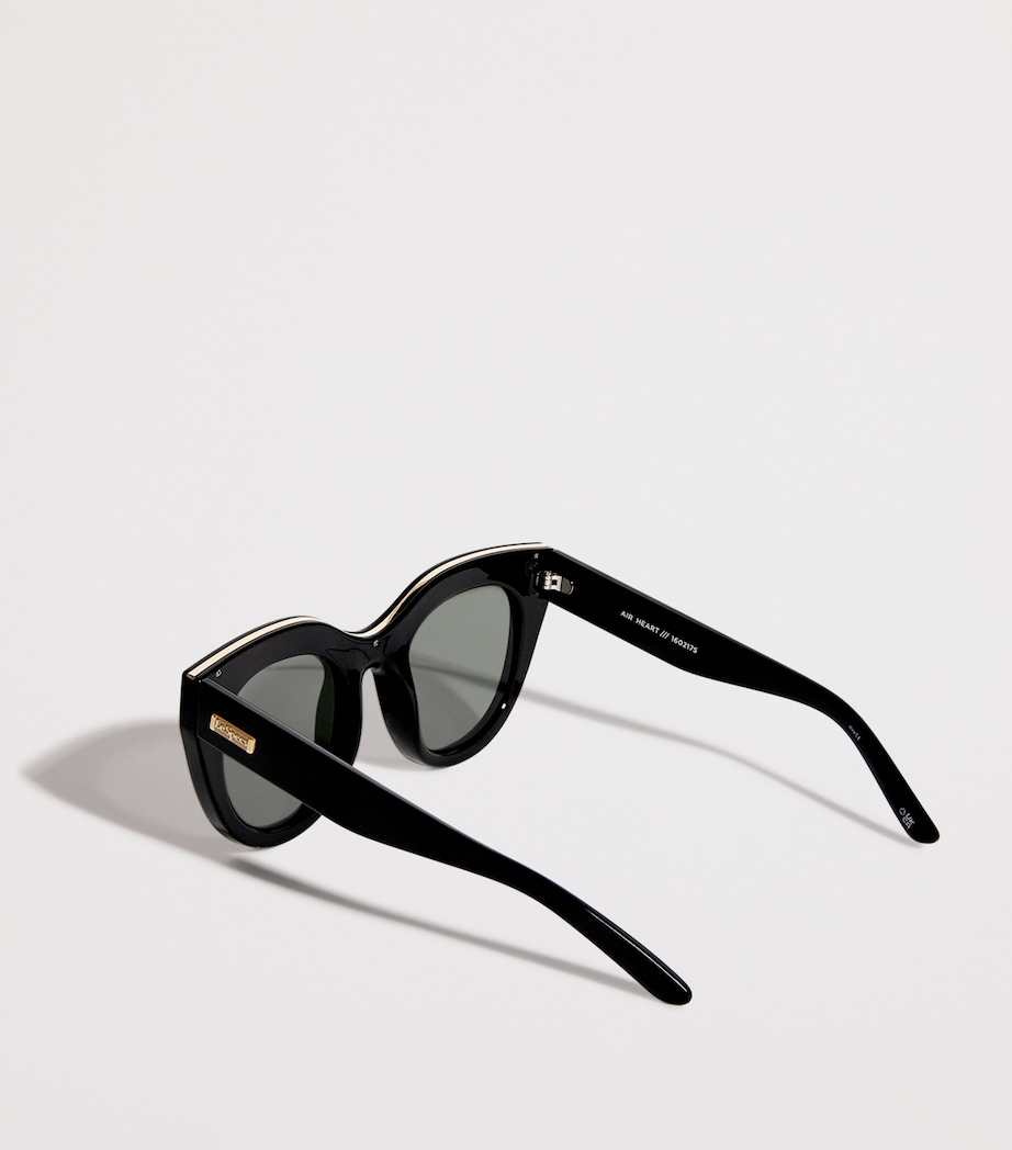 Oversized Air Heart Sunglasses BLACK / GOLD Image 3