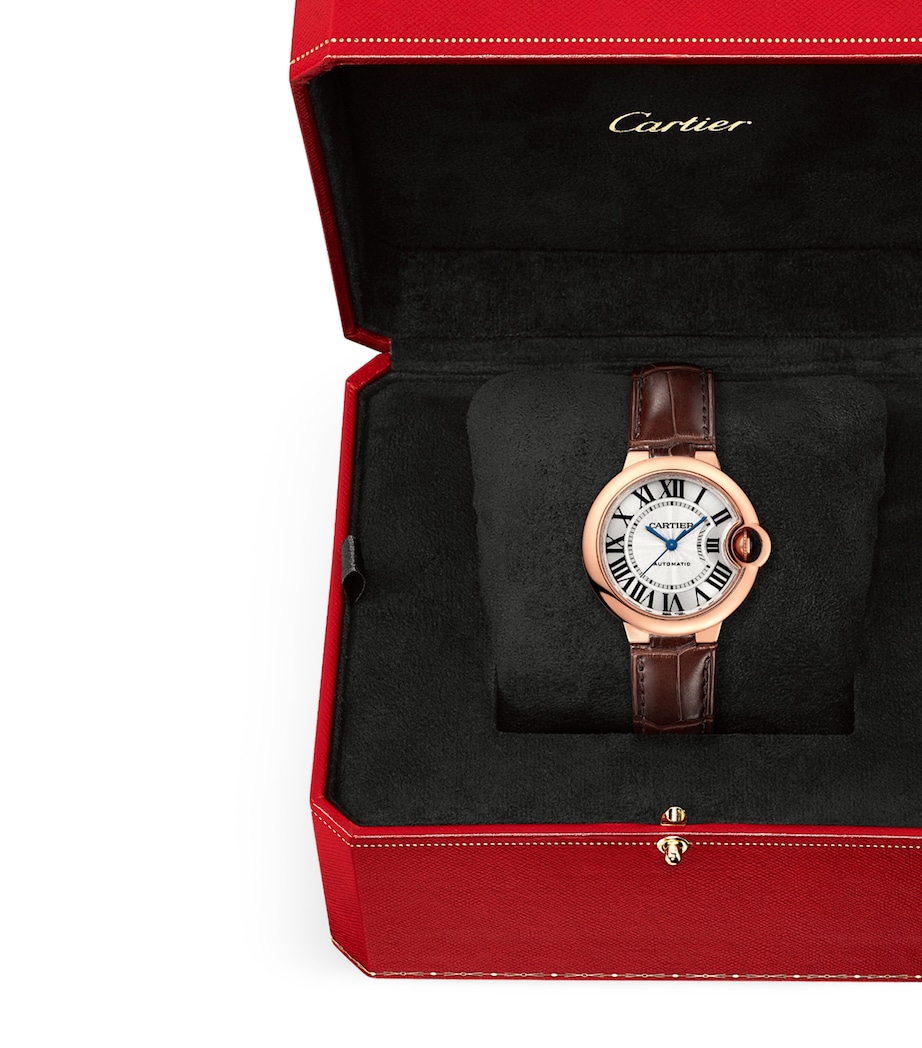 Cartier Rose Gold Ballon Bleu de Cartier Watch 33mm Grey Image 9