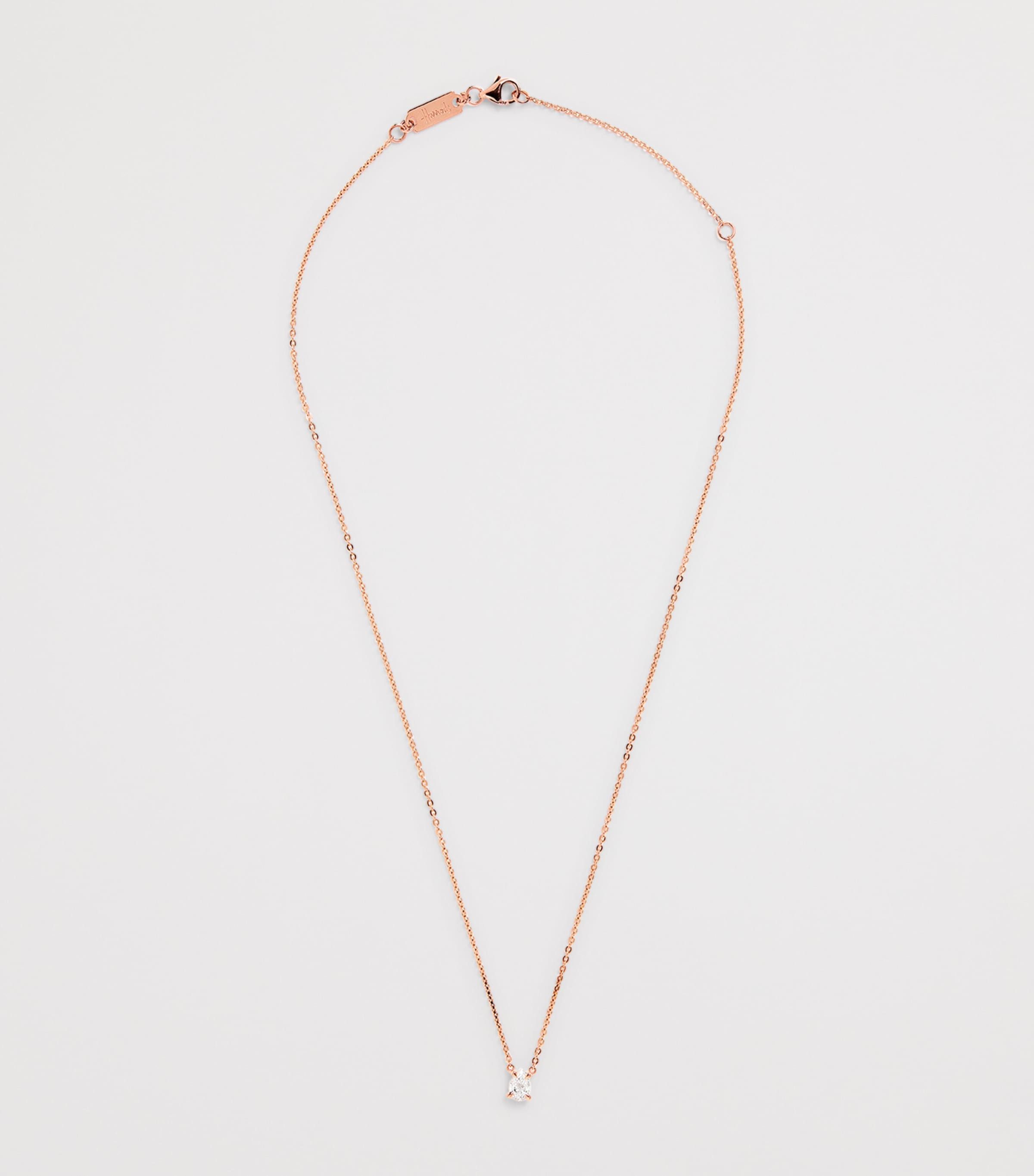 Rose Gold and Diamond Necklace (0.50ct) ROSE GOLD Image 3