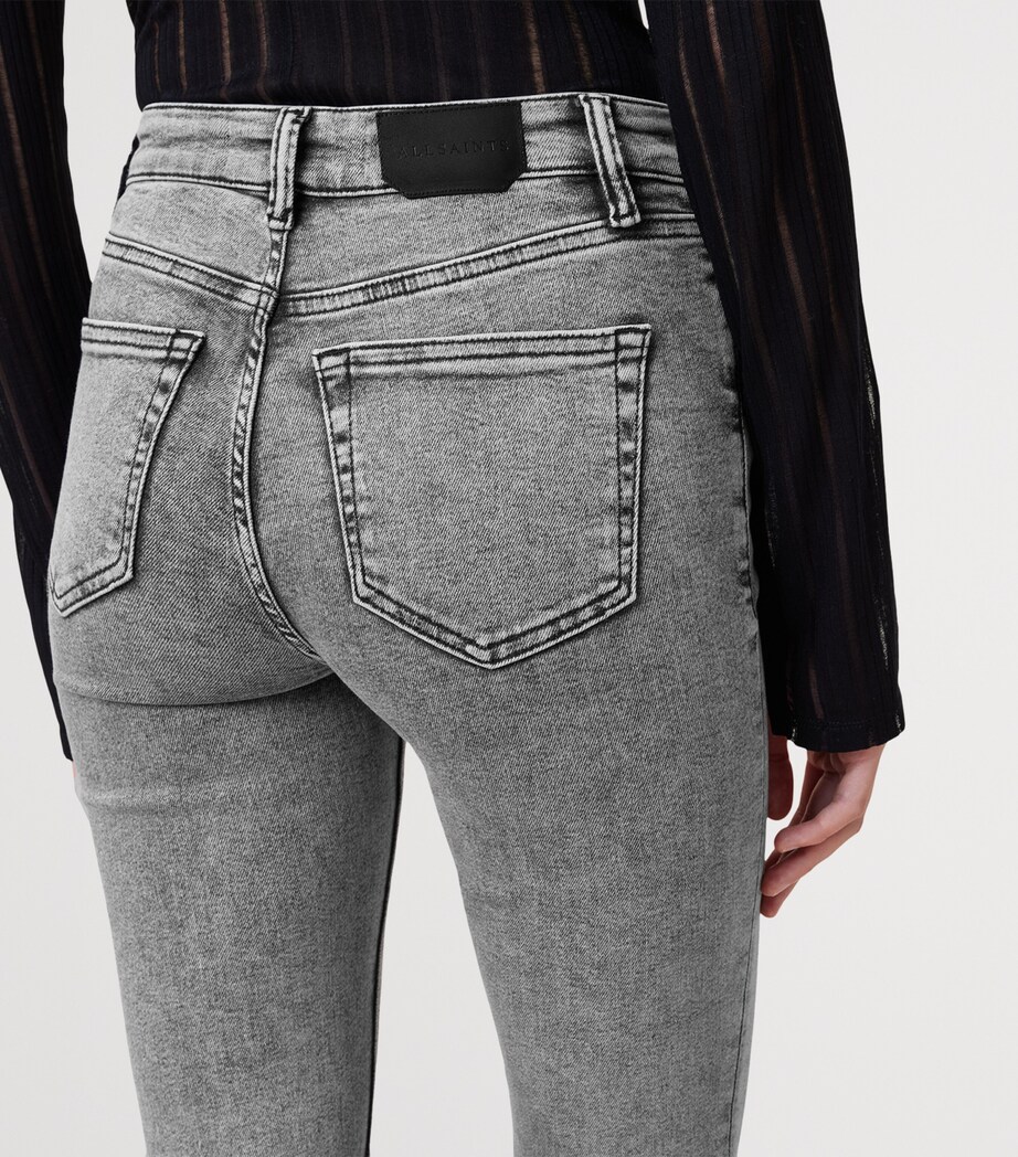 Haldan Bootcut Jeans WASHED GREY Image 7