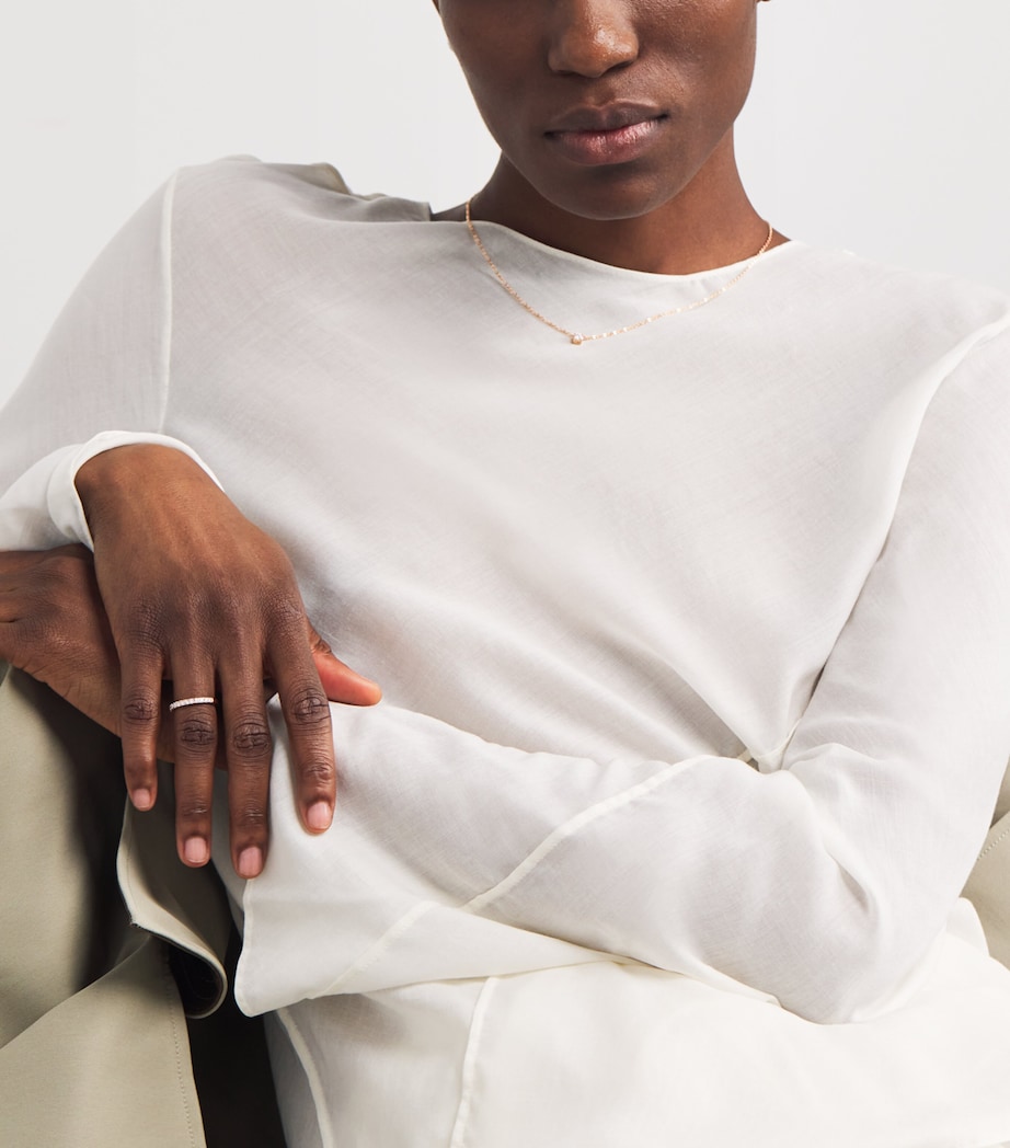 Rose Gold and Diamond Necklace (0.25ct) ROSE GOLD Image 4