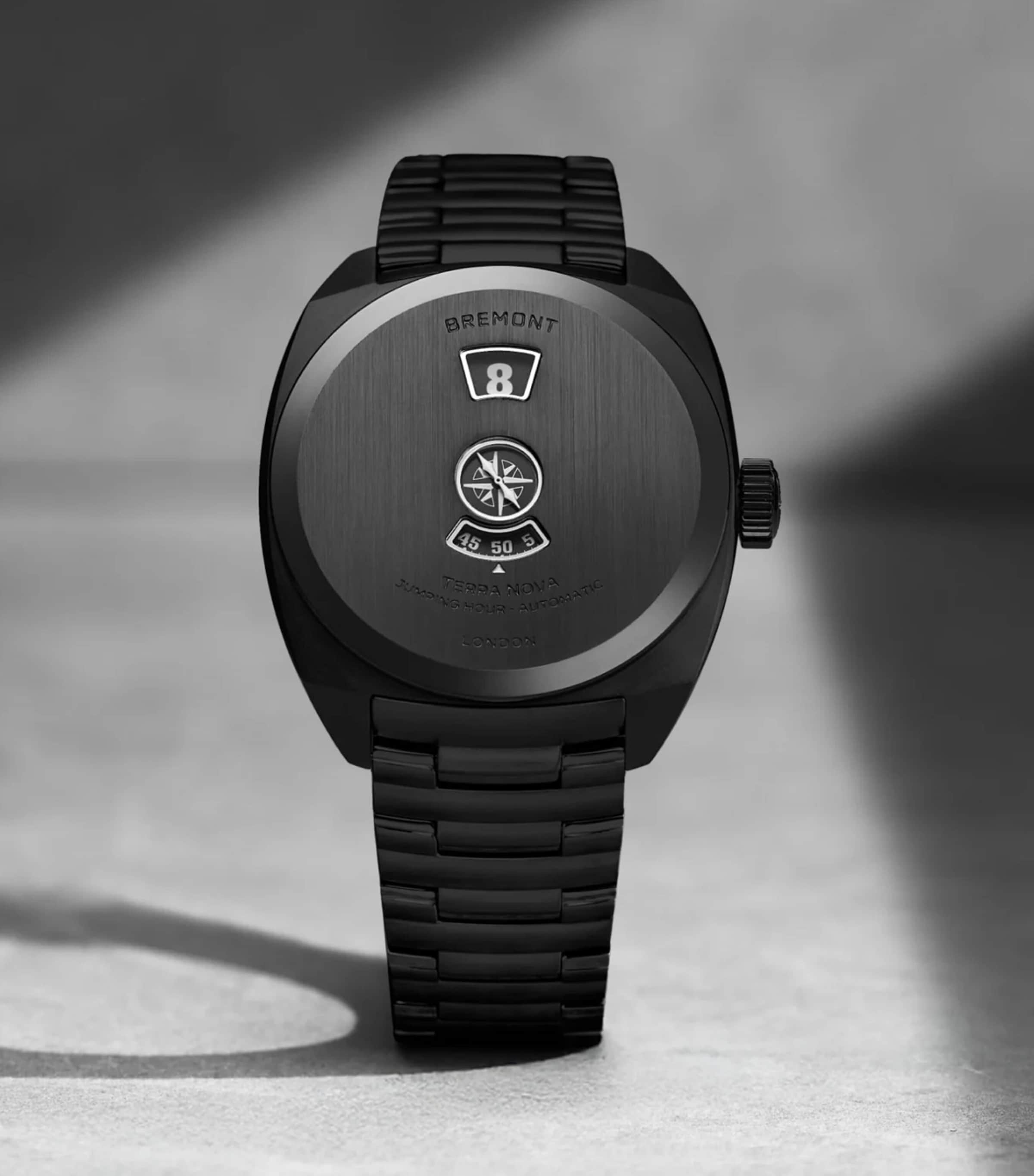 Bremont DLC-Coated Stainless Steel Terra Nova Watch 38mm Black Image 4