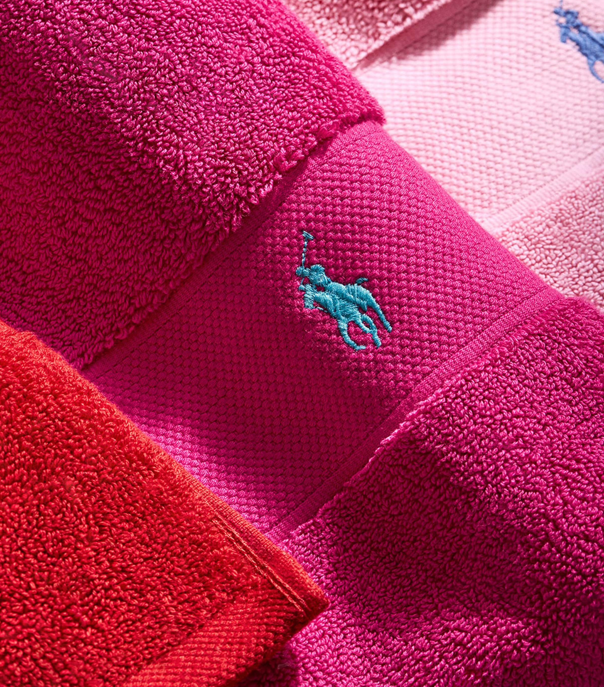 Polo Player Guest Towel (40cm x 75cm) SKY PINK Image 5