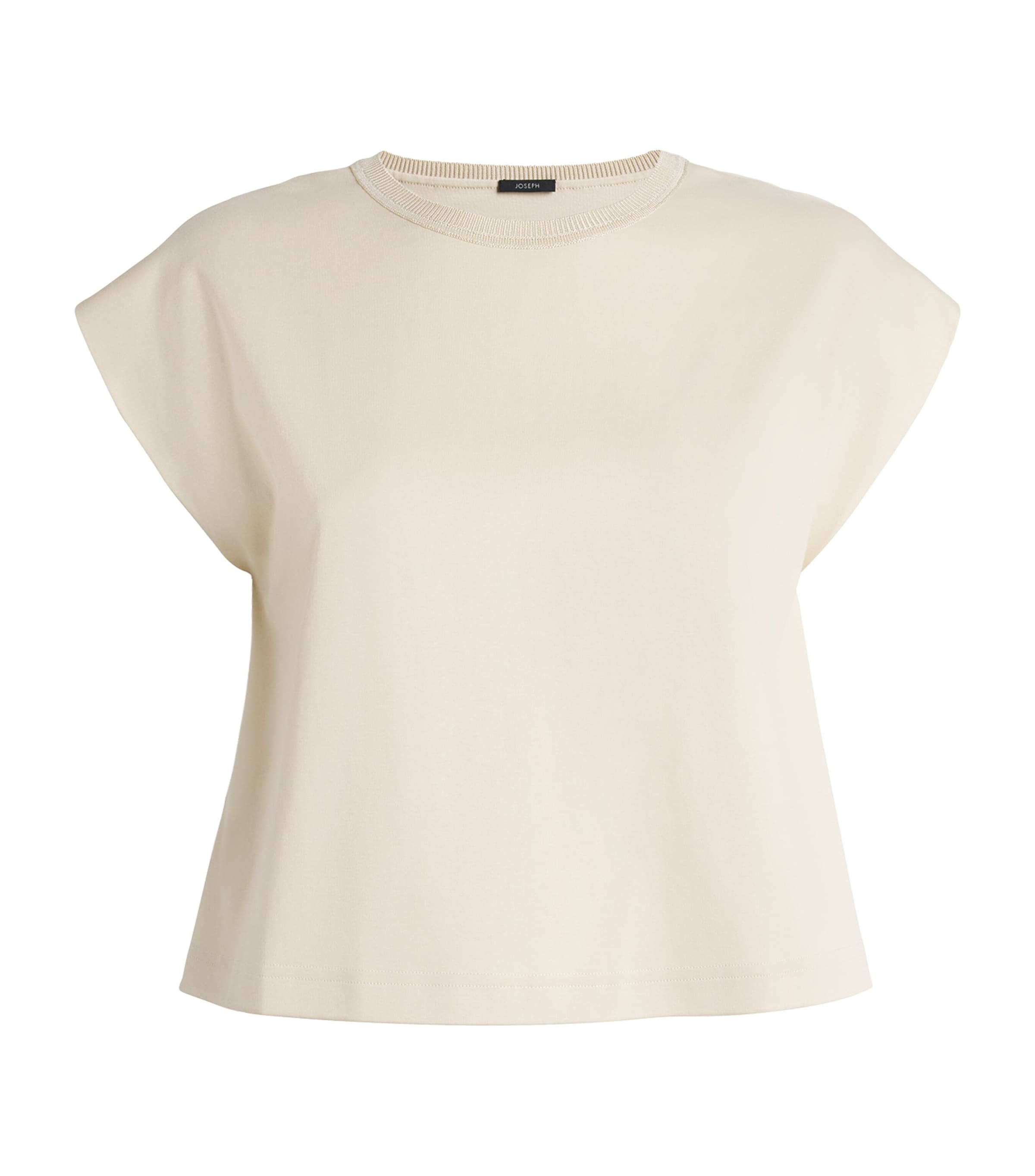 Joseph Cotton Poplin T-shirt In Neutral