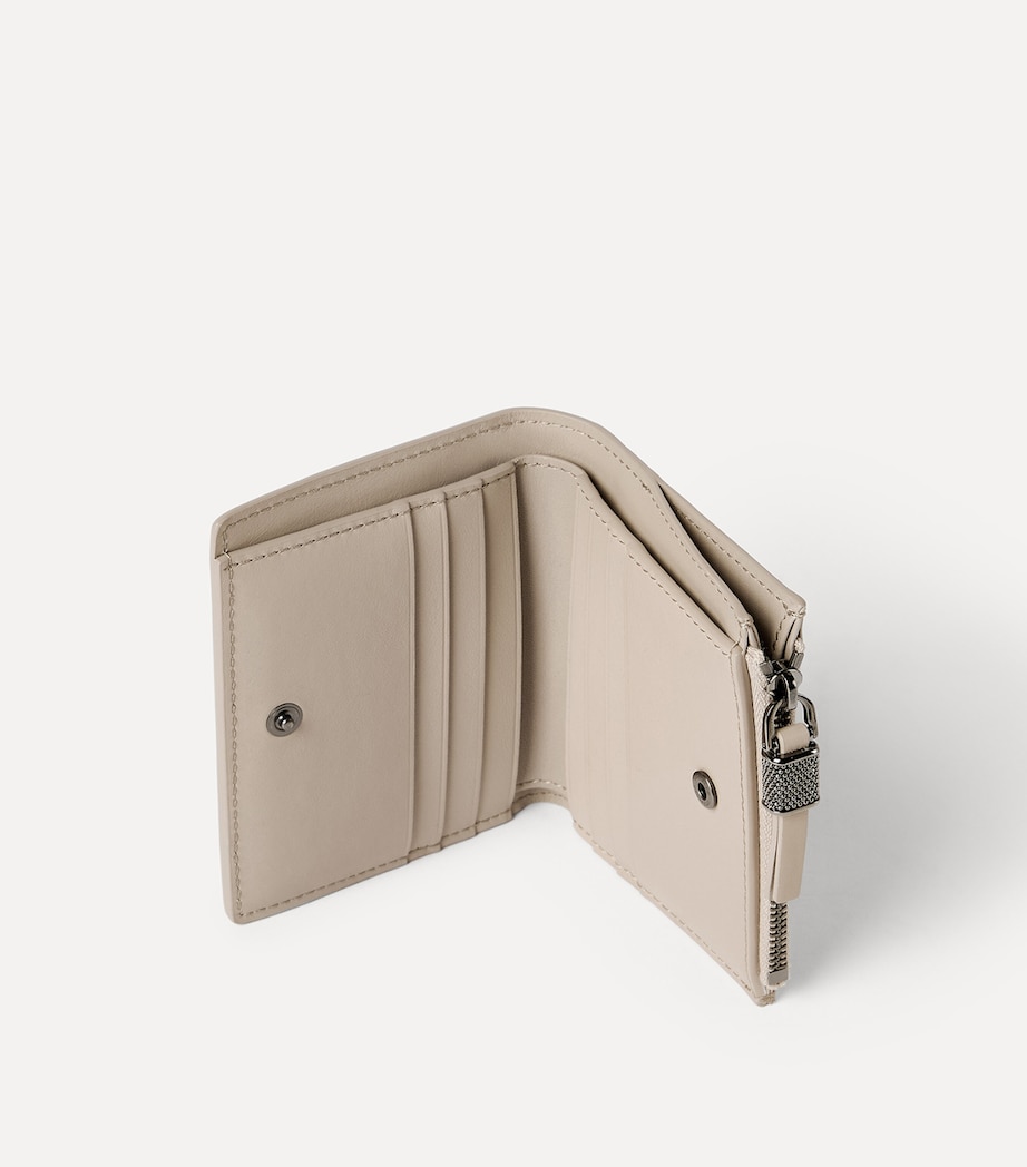 Brunello Cucinelli Leather Logo Wallet Image 2