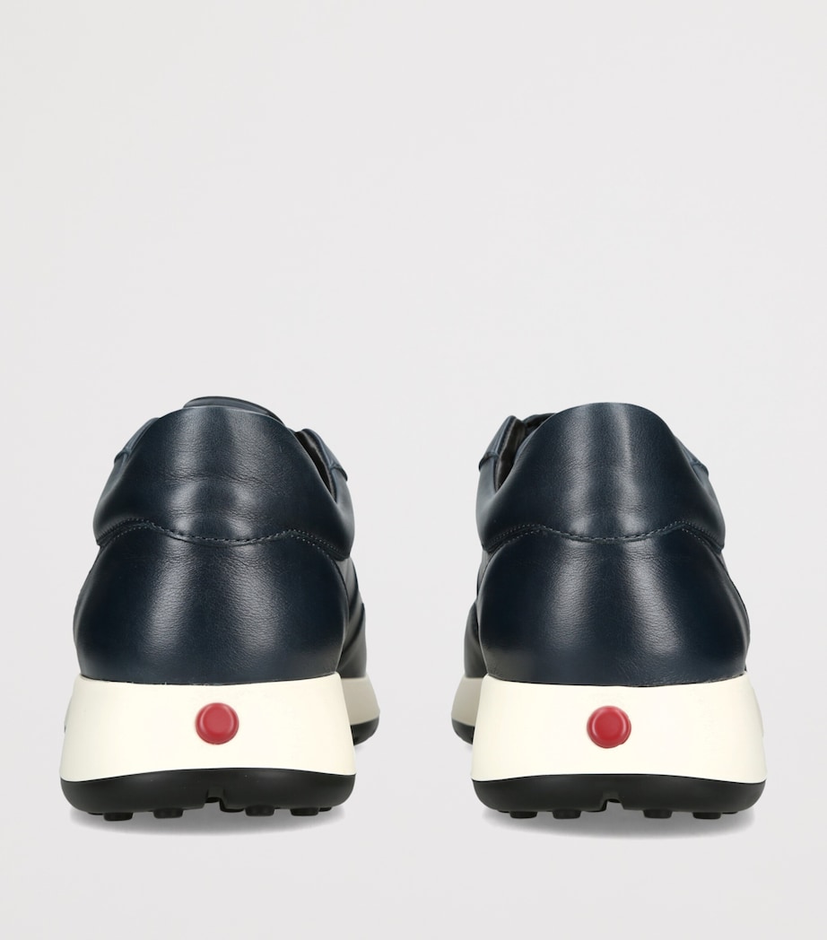Tod's Leather Allacciato 79k Sneakers Navy Image 4