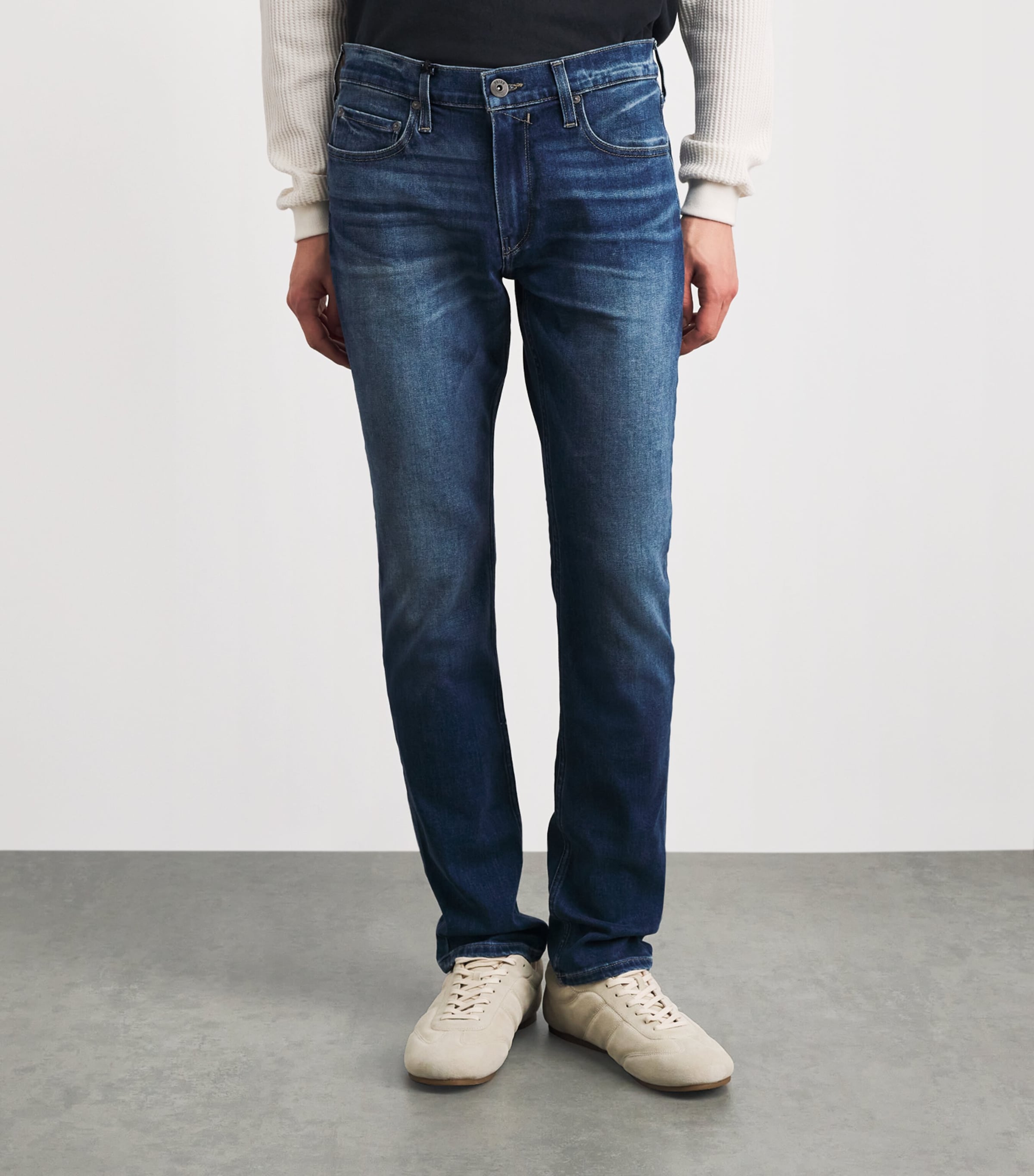 PAIGE Mens Lennox Slim Jeans Milburn Image 4