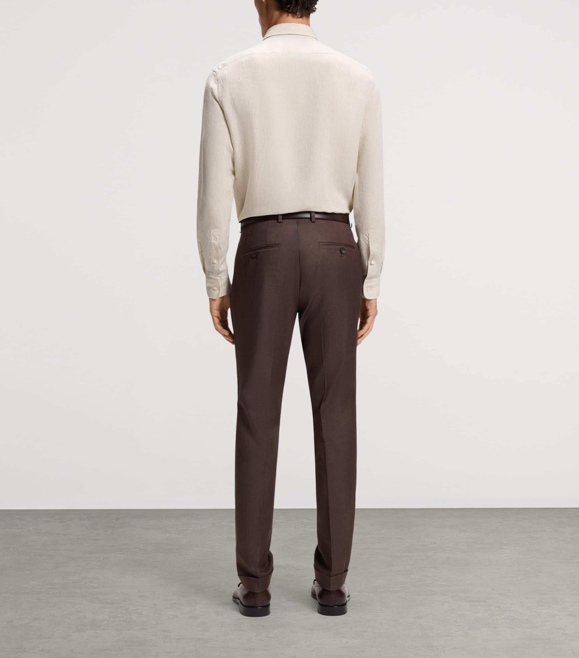 BOSS Mens Linen Regular-Fit Shirt Image 3