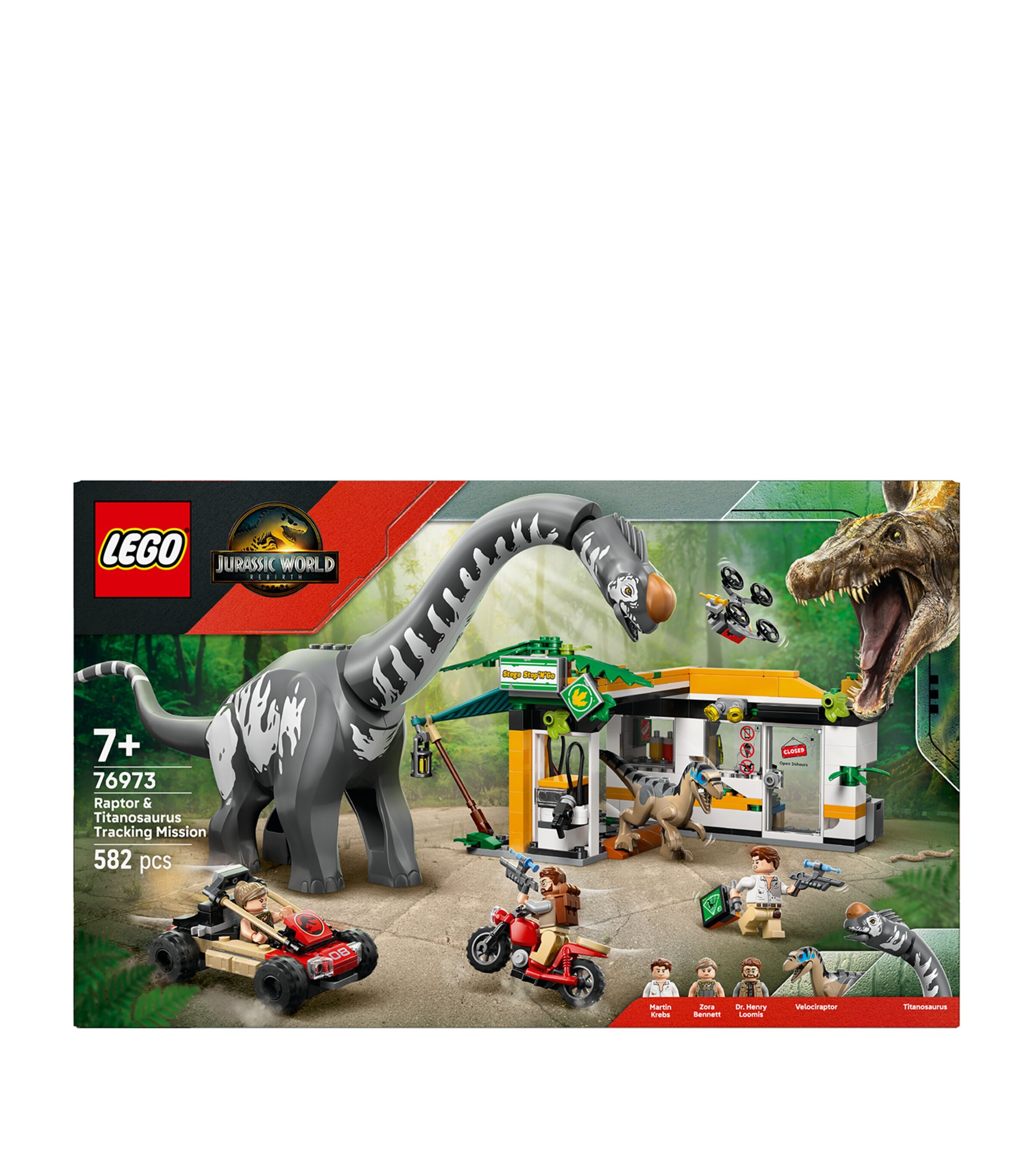 エクリプス　ヴァリアント　レクシータテストロッサ 96MML Lego Jurassic World Raptor & Titanosaurus Tracking Mission 76973