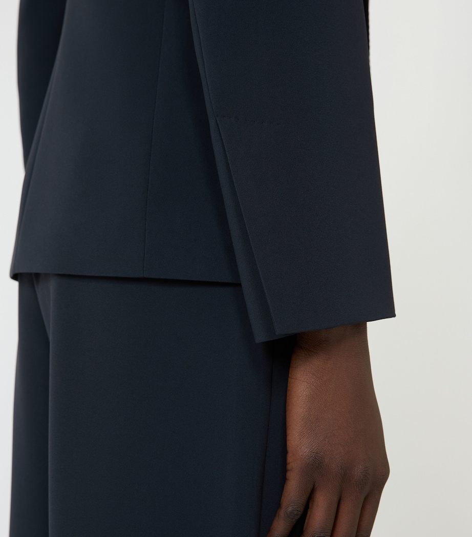 Max Mara Womens Sash-Tie Blazer Midnightblue Image 5