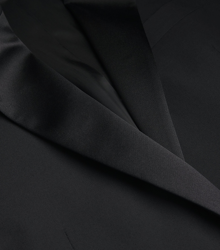 Wool Peak-Lapel Tuxedo BLACK Image 5