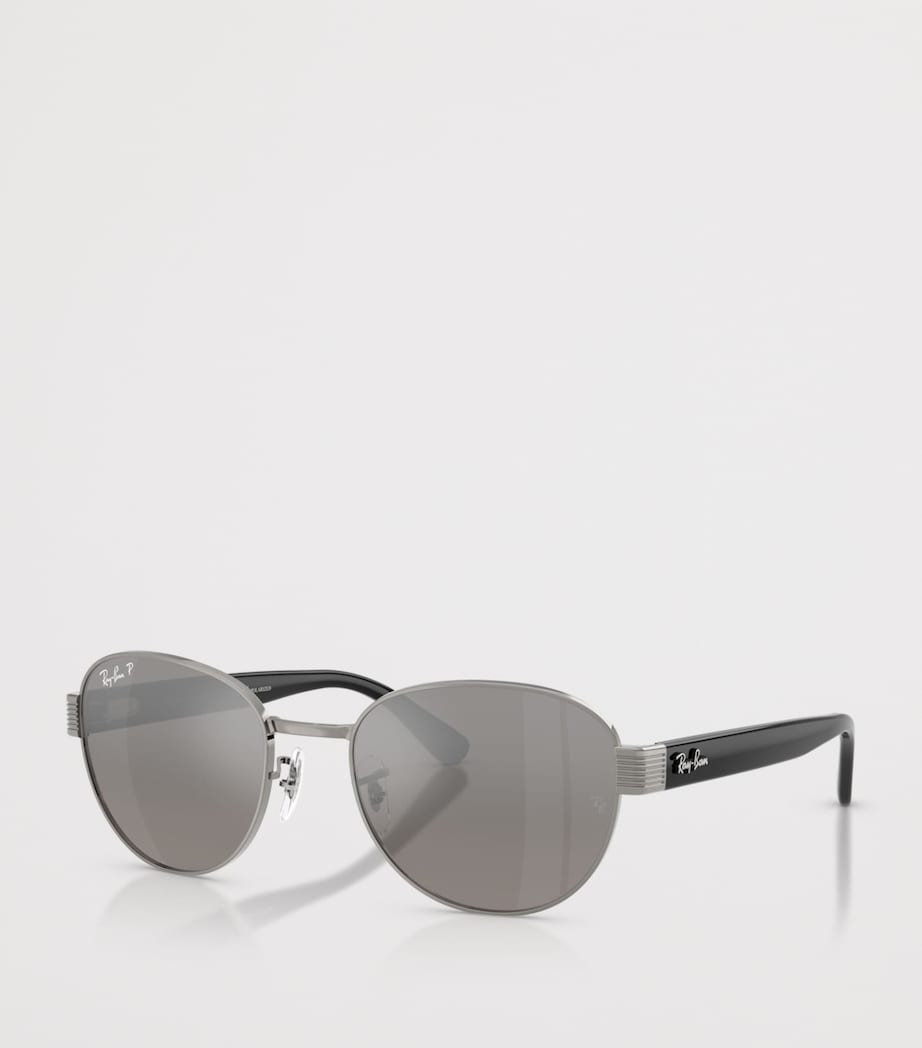 Ray-Ban RB3766 Polarized+ Lenses Square Sunglasses Grey Image 2