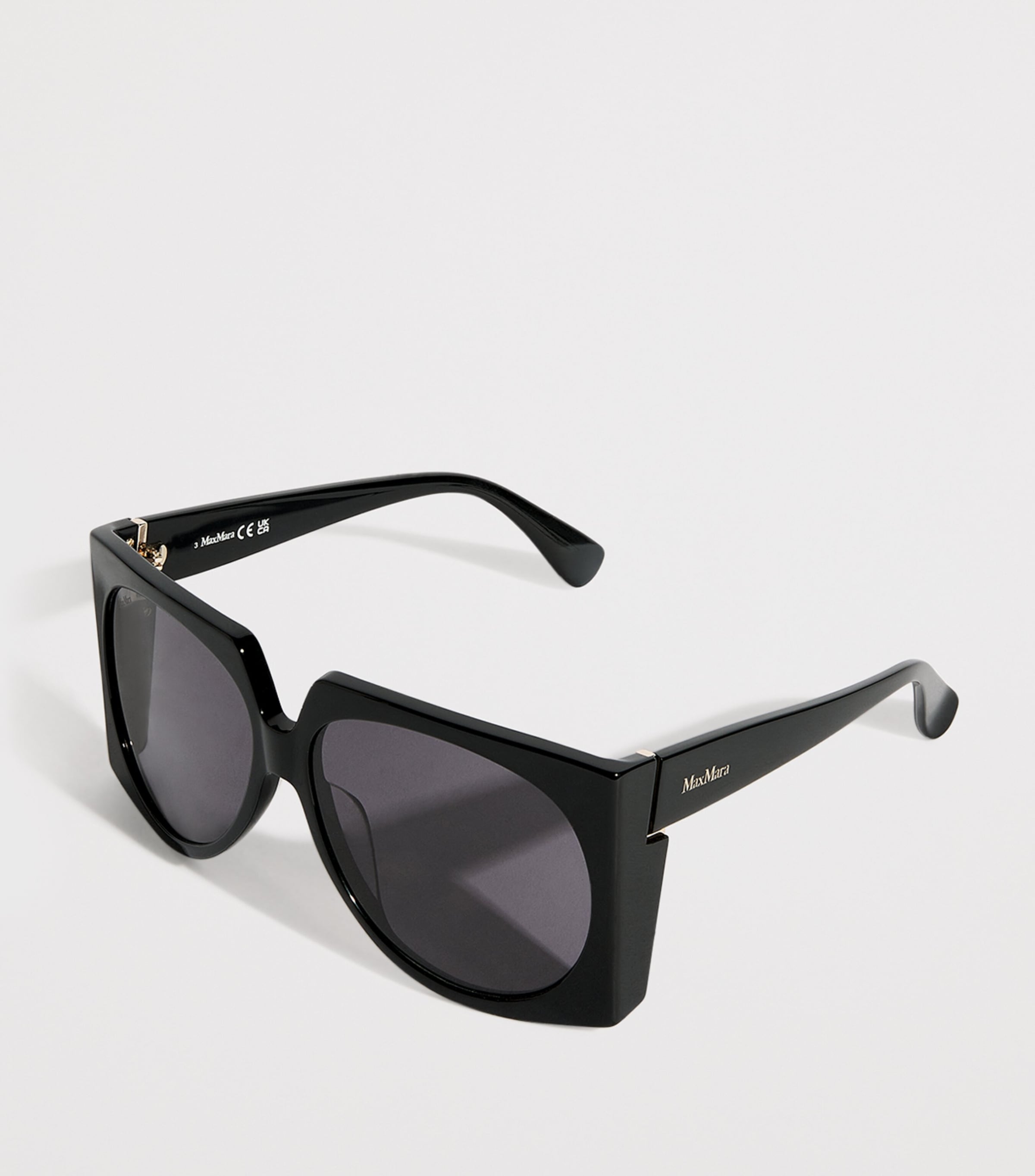 Oversized Anne Sunglasses BLACK Image 2