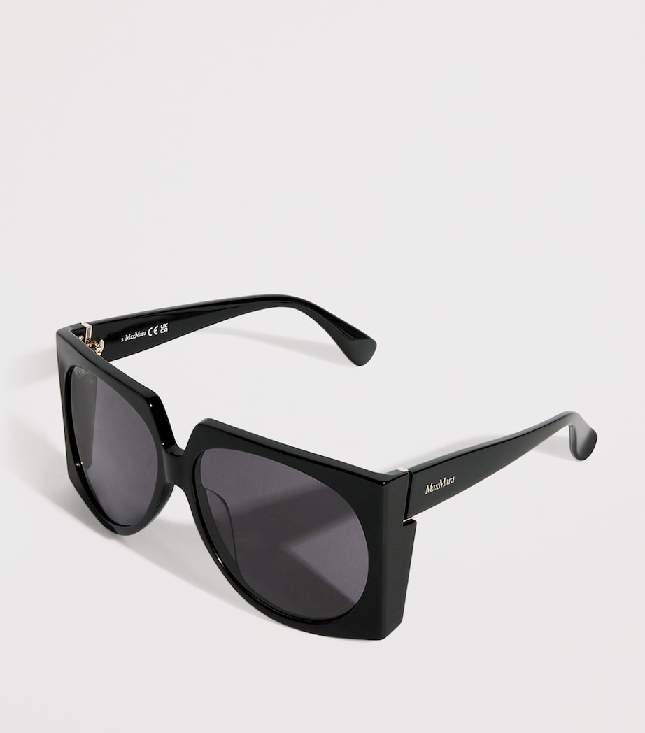 Oversized Anne Sunglasses BLACK Image 2
