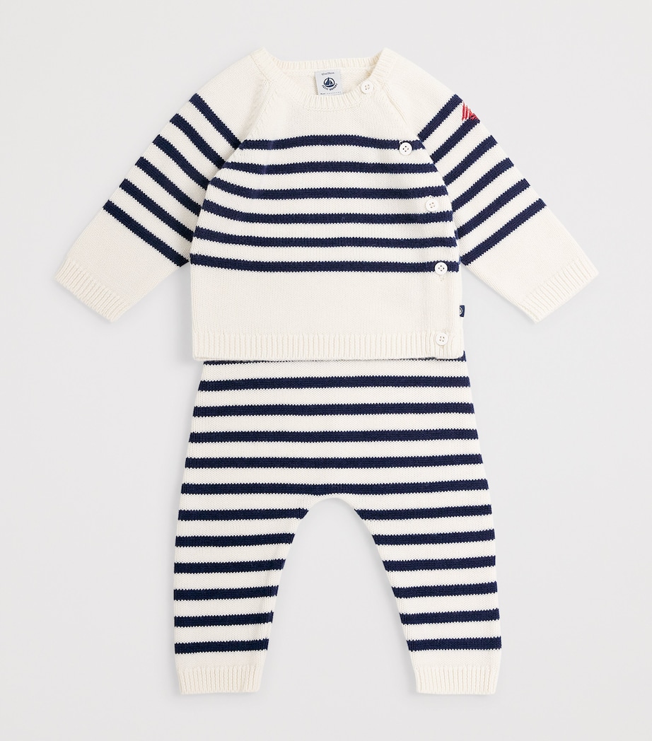 Knitted Sweater and Trousers Set (Newborn - 18 Months) 1MARSHMALLOW/SOIR Image 3