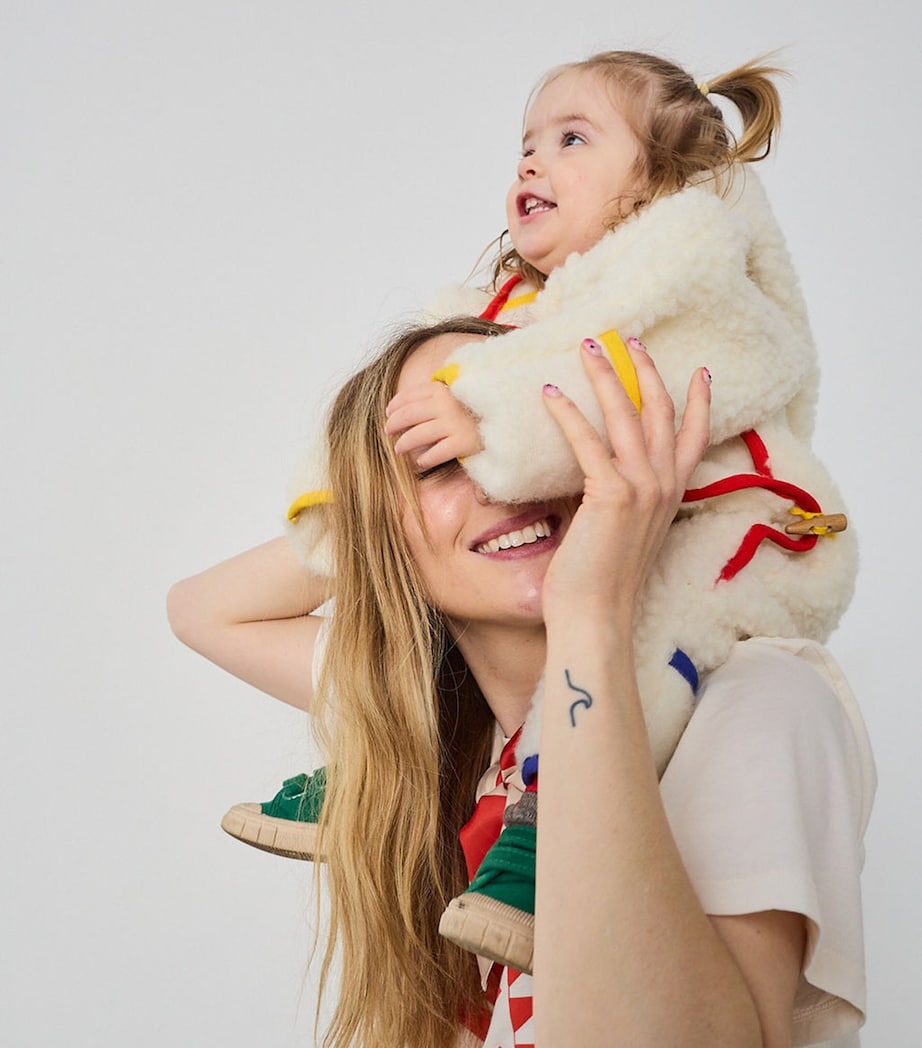 x Bobo Choses Merino Wool Snugglesuit (Newborn-36 Months) MILK Image 3