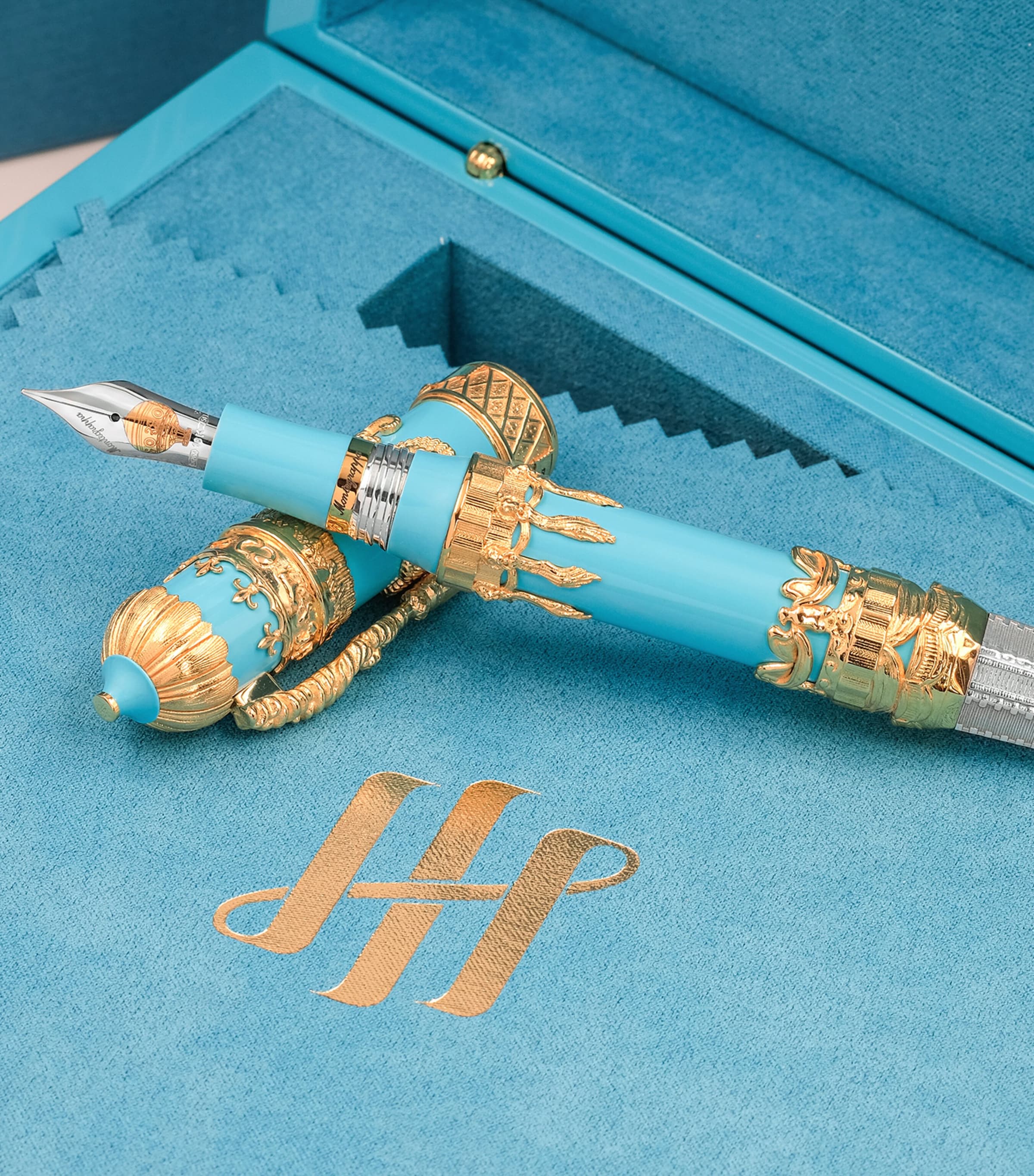 Resin and Yellow Gold Montgolfier Fountain Pen MULTI Image 4