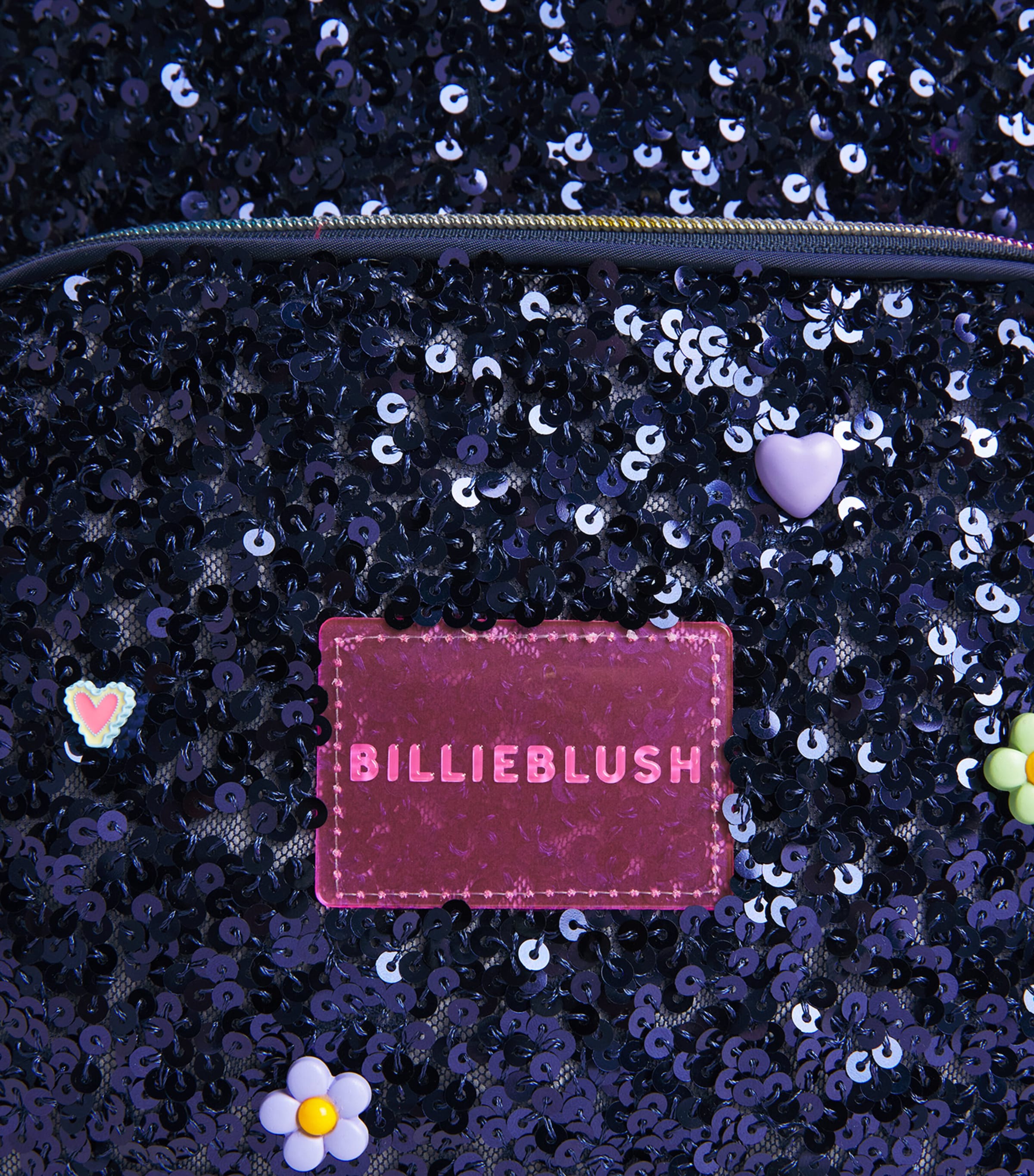 Billieblush Sequin Backpack Navy Image 4