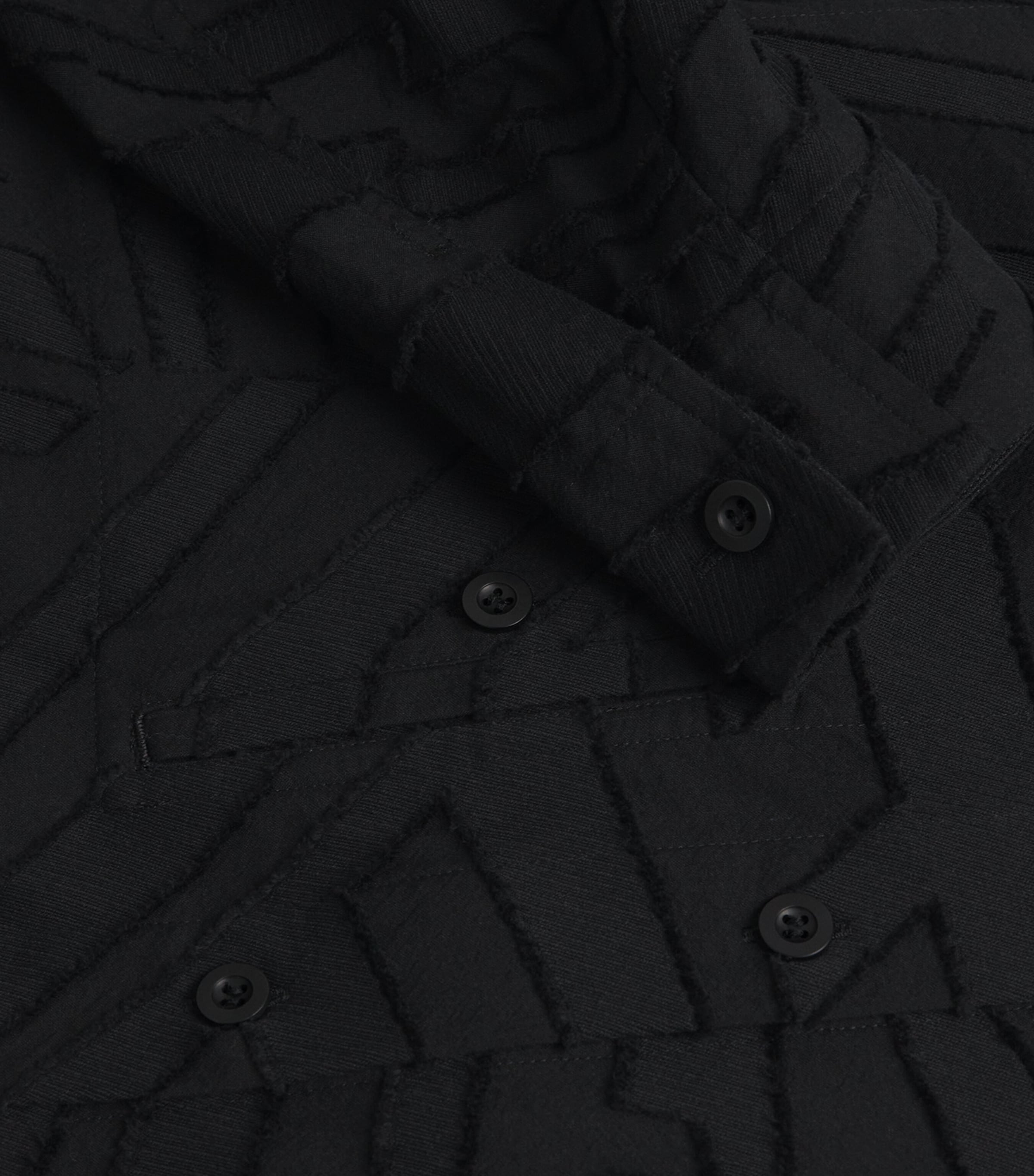 Geometry Jacquard Shirt 15-BLACK Image 5