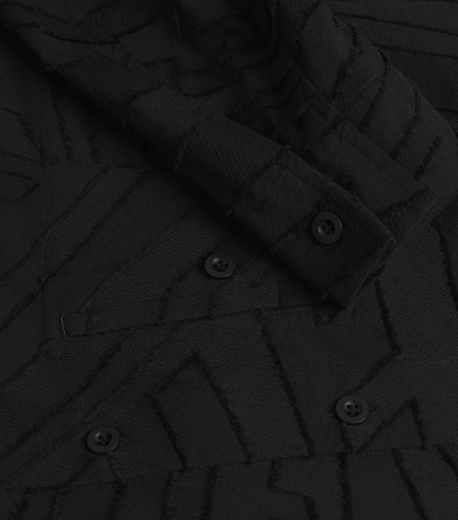 Geometry Jacquard Shirt 15-BLACK Image 5